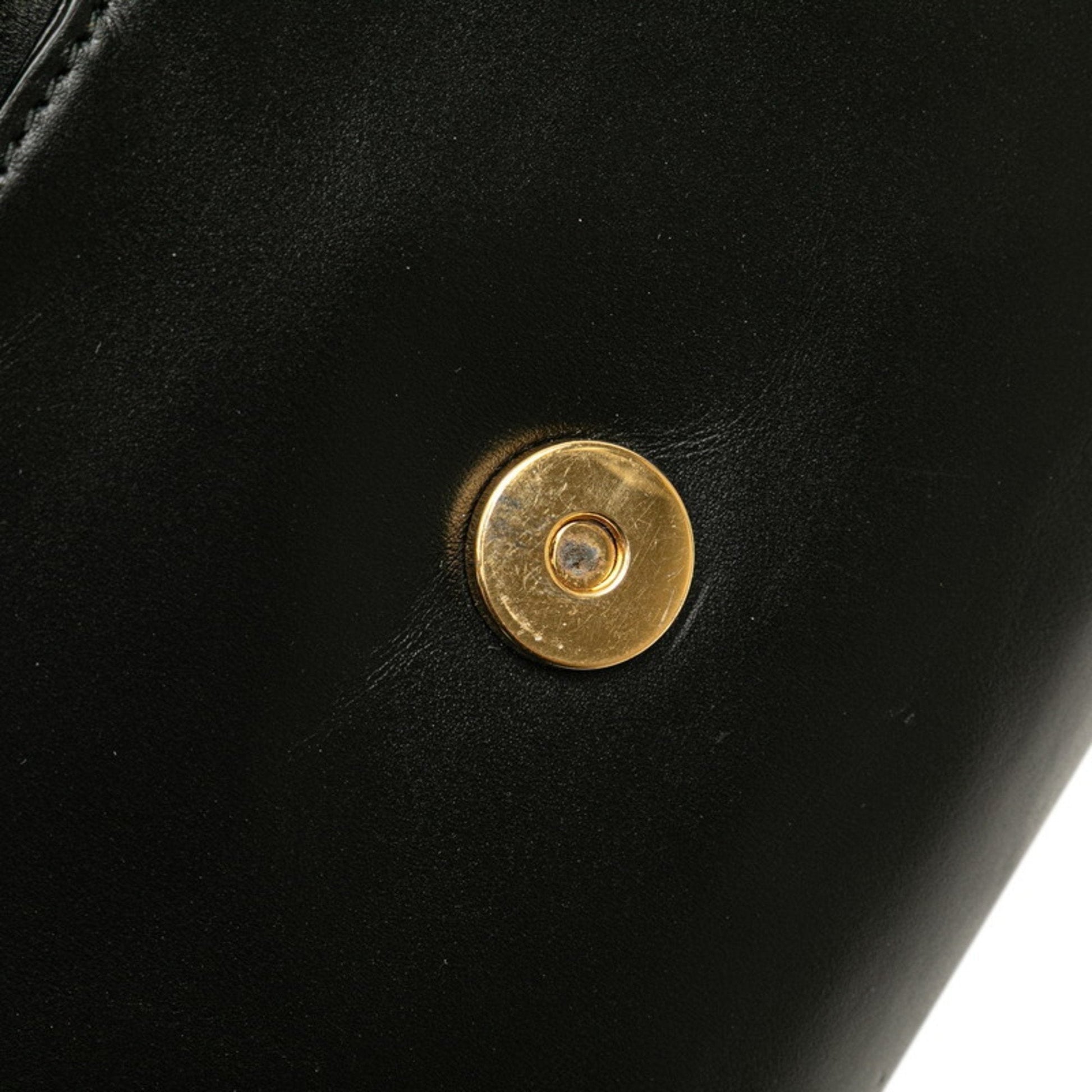 Gucci Black Leather Handbag Shoulder Bag