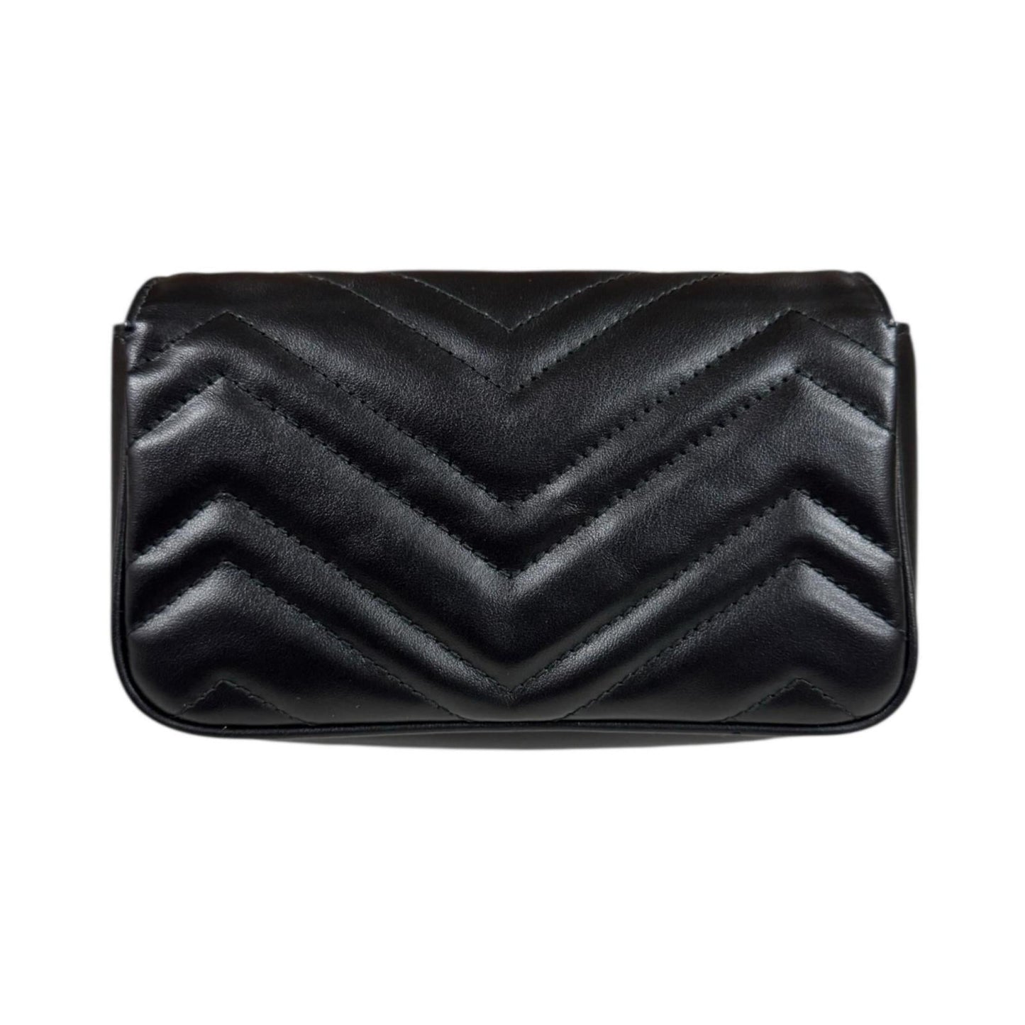 Gucci Gg Marmont Black Leather Shoulder Bag