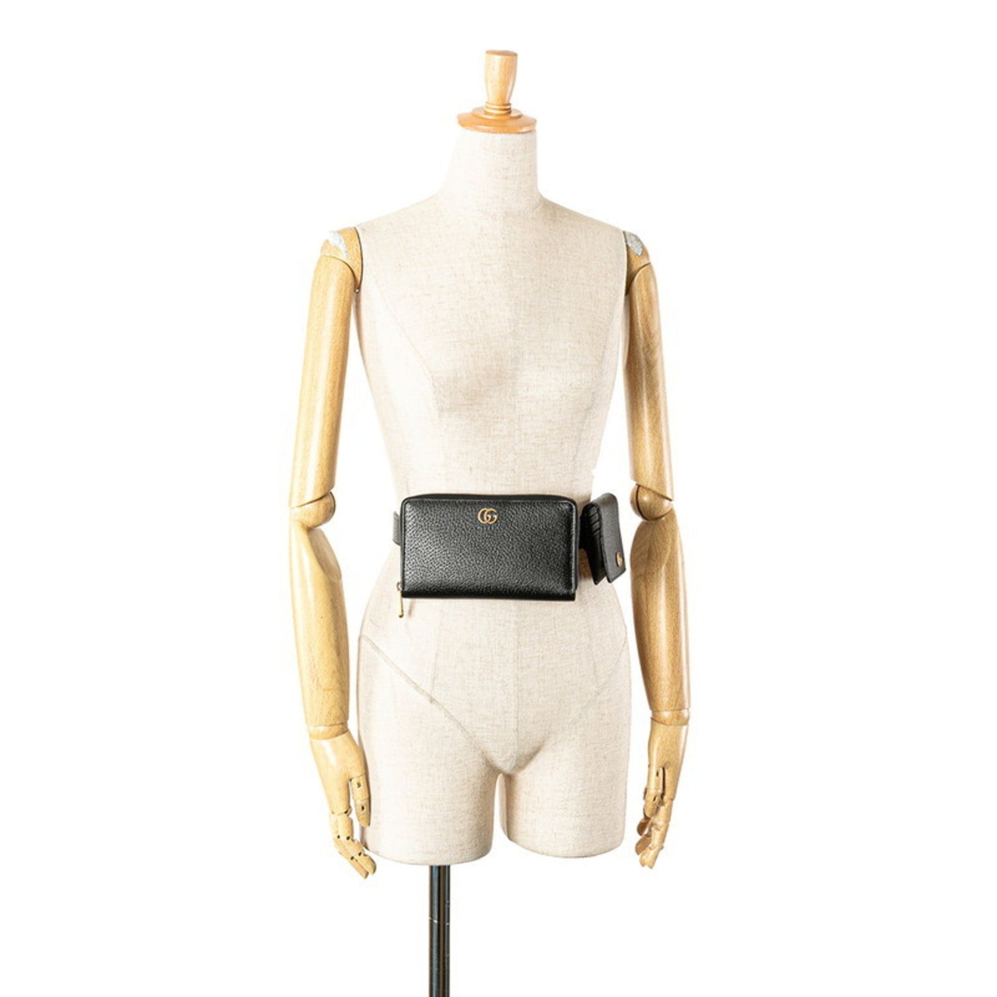 Gucci Black Leather Fanny Pack
