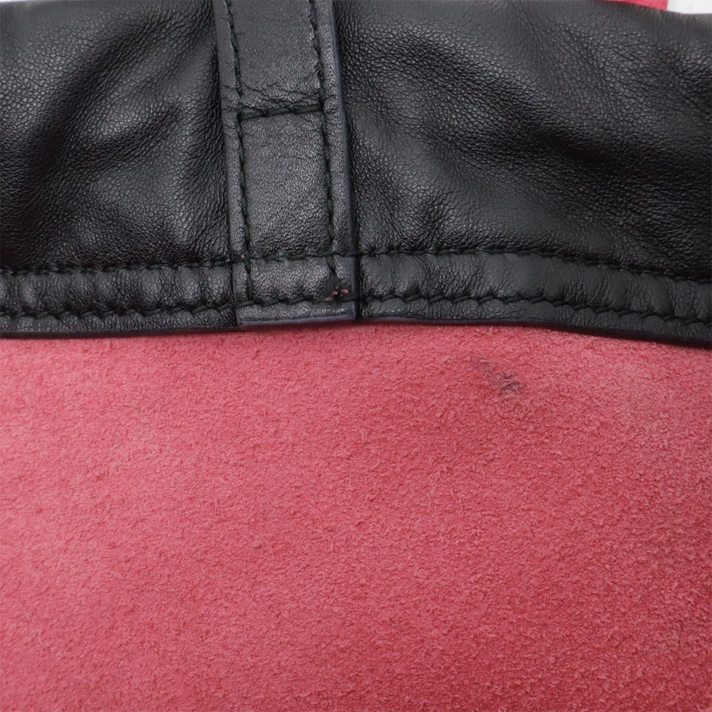 Gucci Green Pink Red Color Leather Backpack Tote Bag