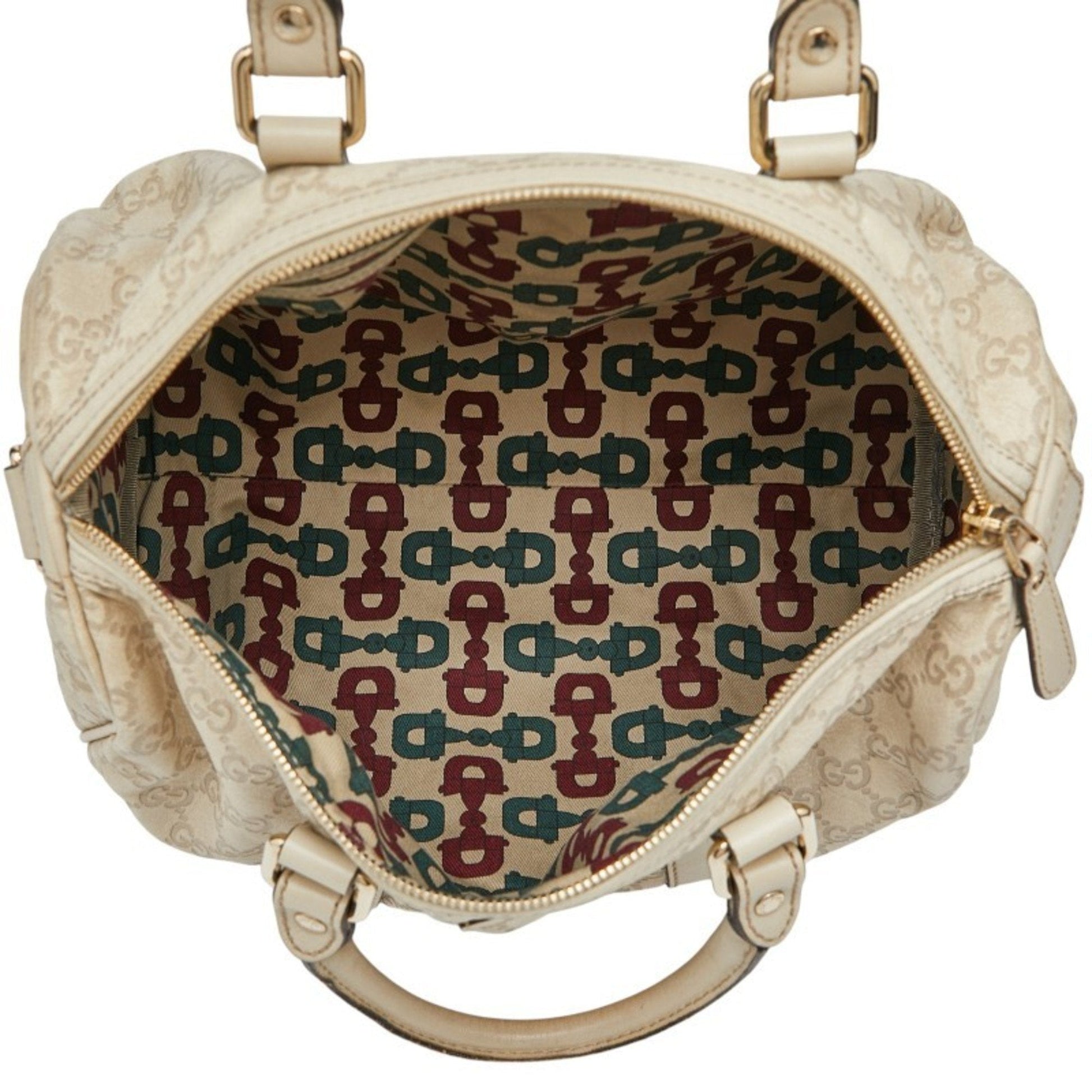 Gucci Ivory Leather Handbag