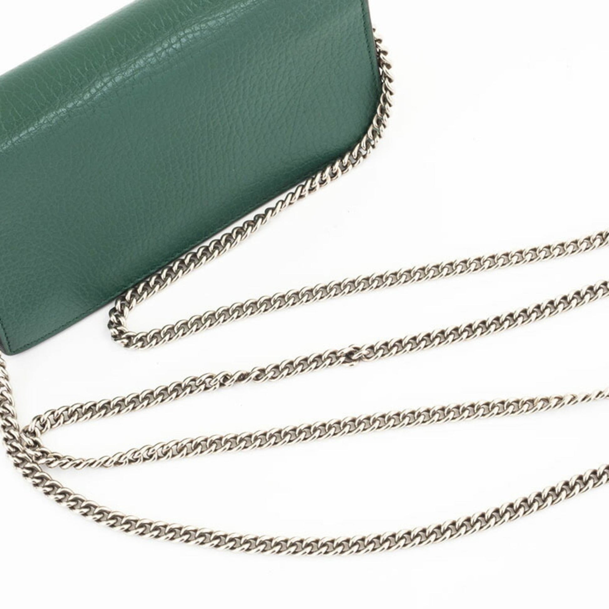 Gucci Green Leather Shoulder Bag