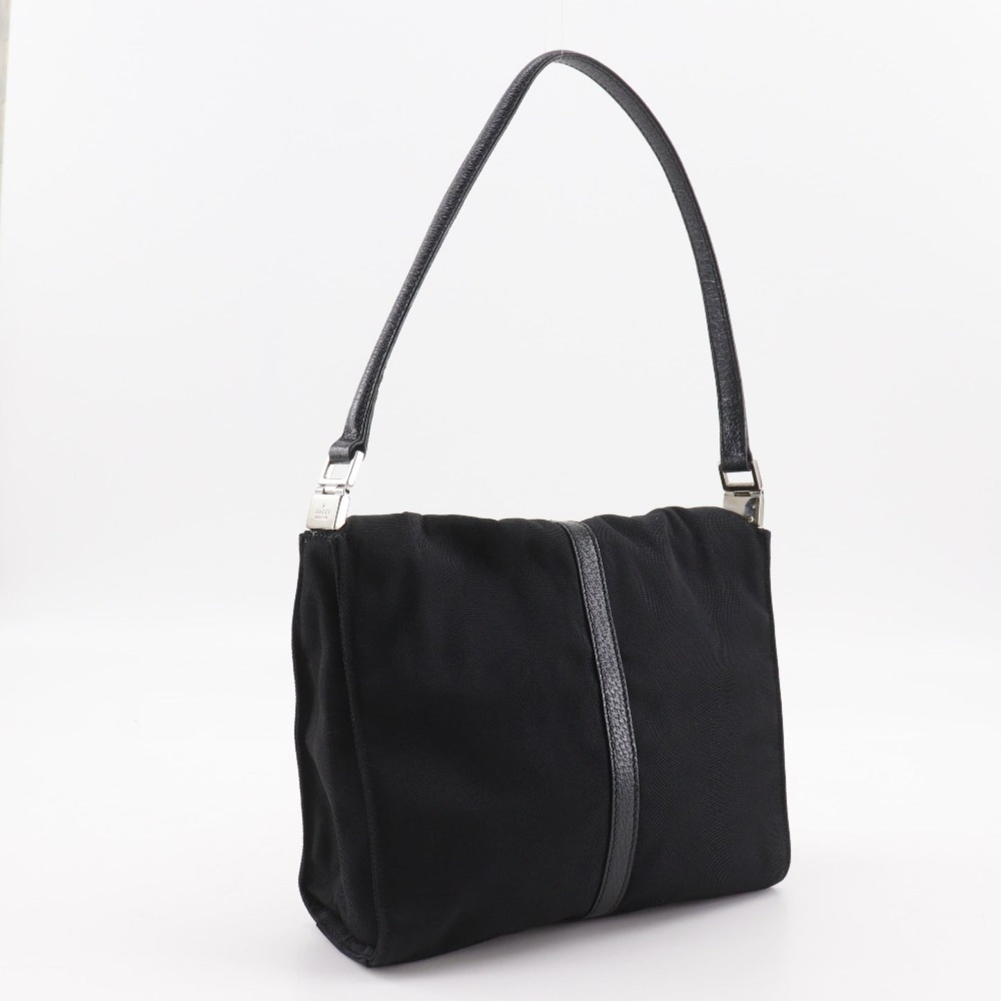 Gucci Black Nylon Canvas Shoulder Bag