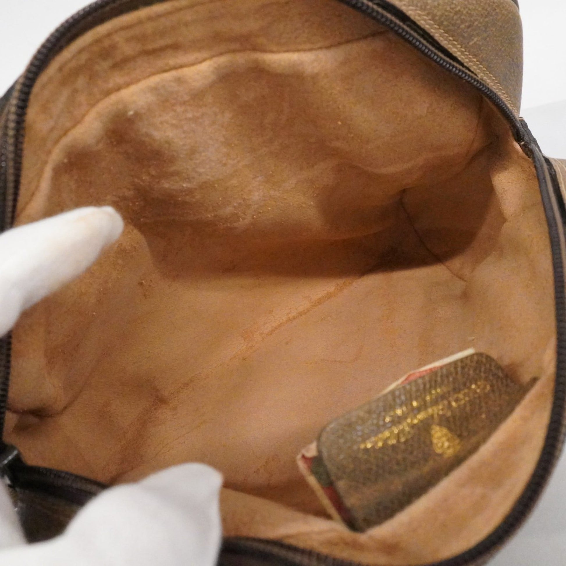 Gucci Brown Canvas Shoulder Bag