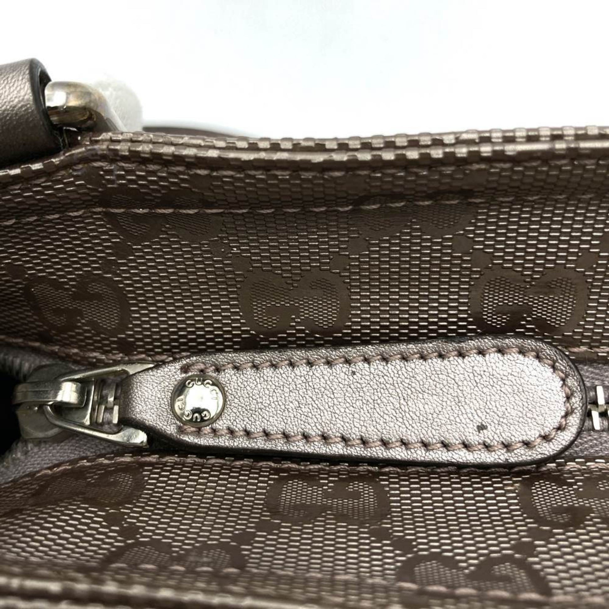 Gucci Gg Imprimé Metallic Pink Gg Imprimé Shoulder Bag Sling Bag