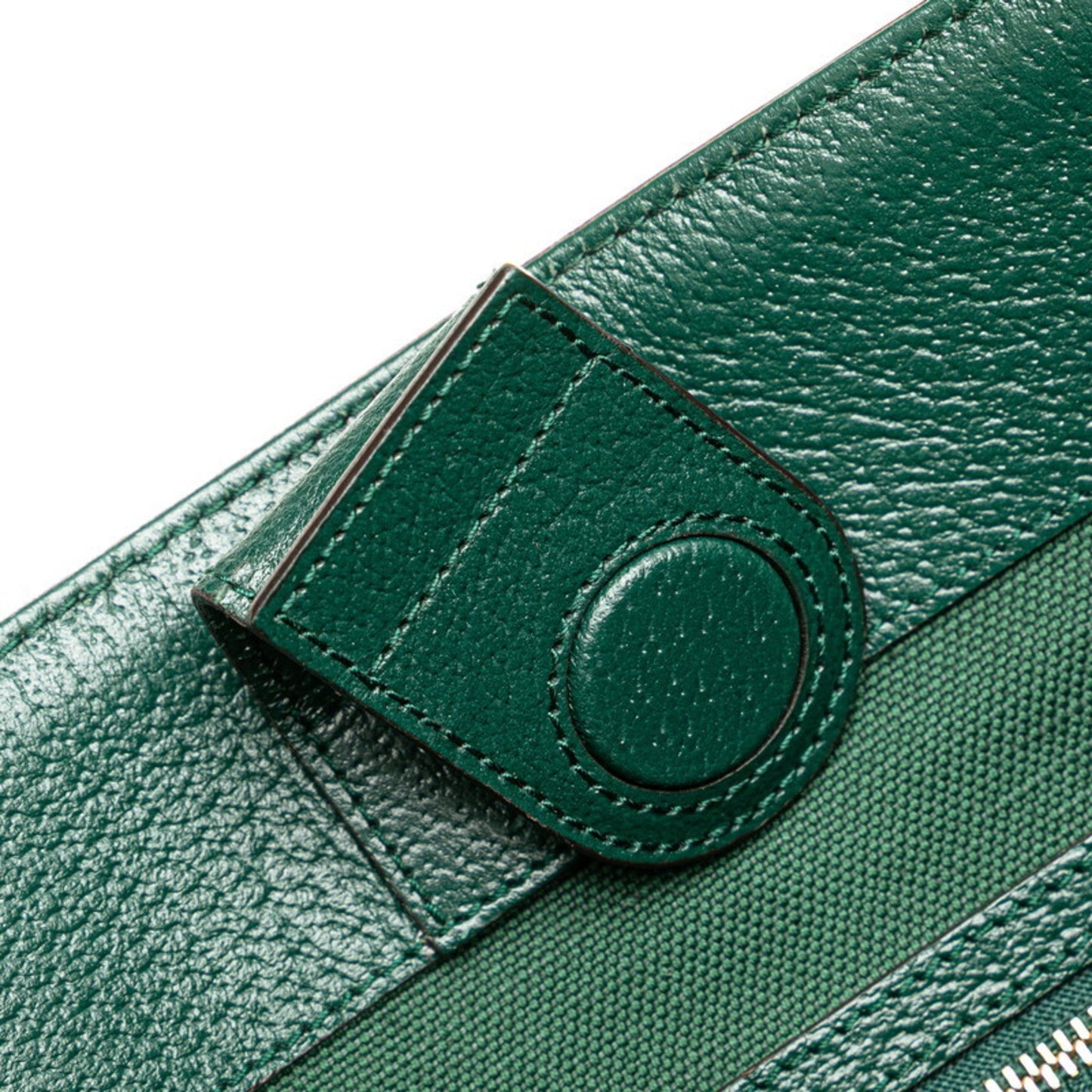 Gucci Ophidia Beige Green Multi-Color Canvas Leather Tote Bag