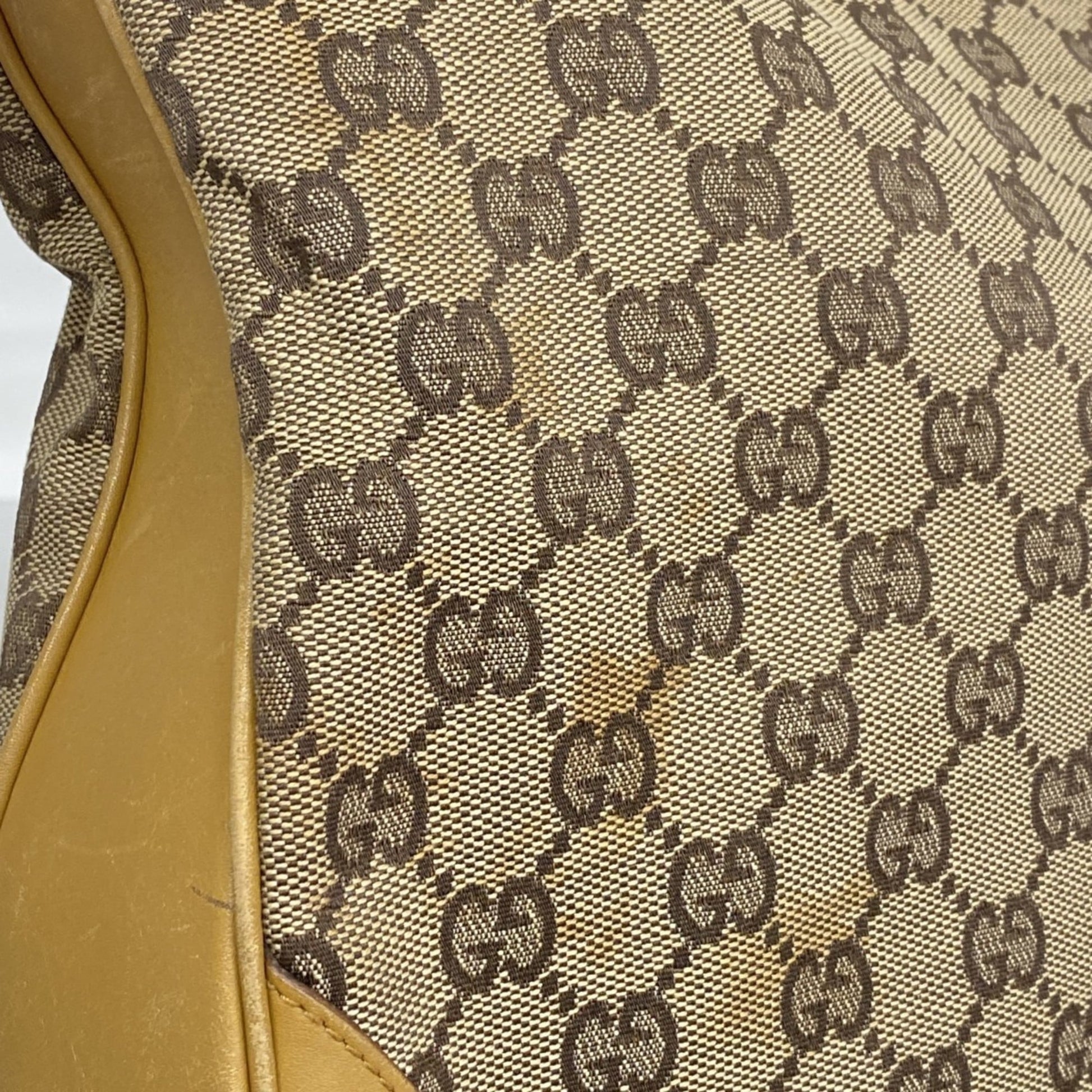 Gucci Brown Canvas Handbag