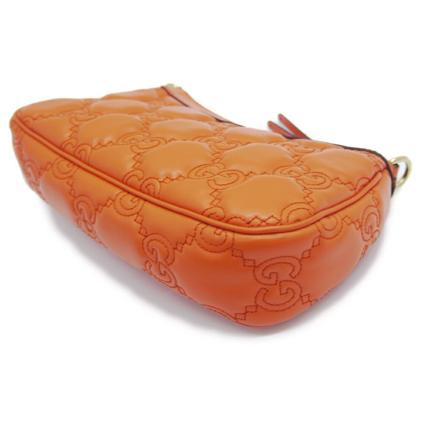 Gucci Orange Leather Handbag Shoulder Bag