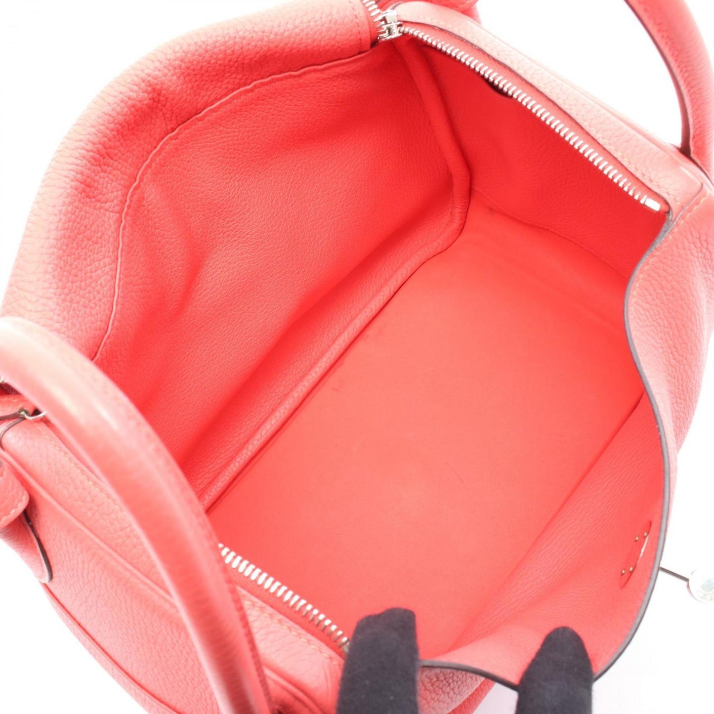 Hermes Lindy Taurillon Clemence Shoulder Bag Leather Pink