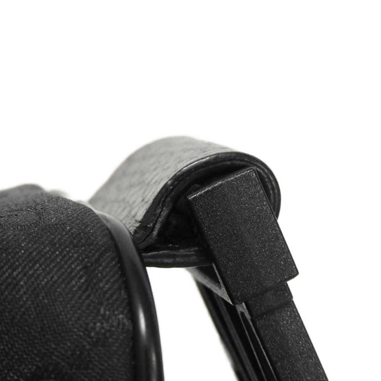 Gucci Black Nylon Canvas Leather Shoulder Bag Sling Bag