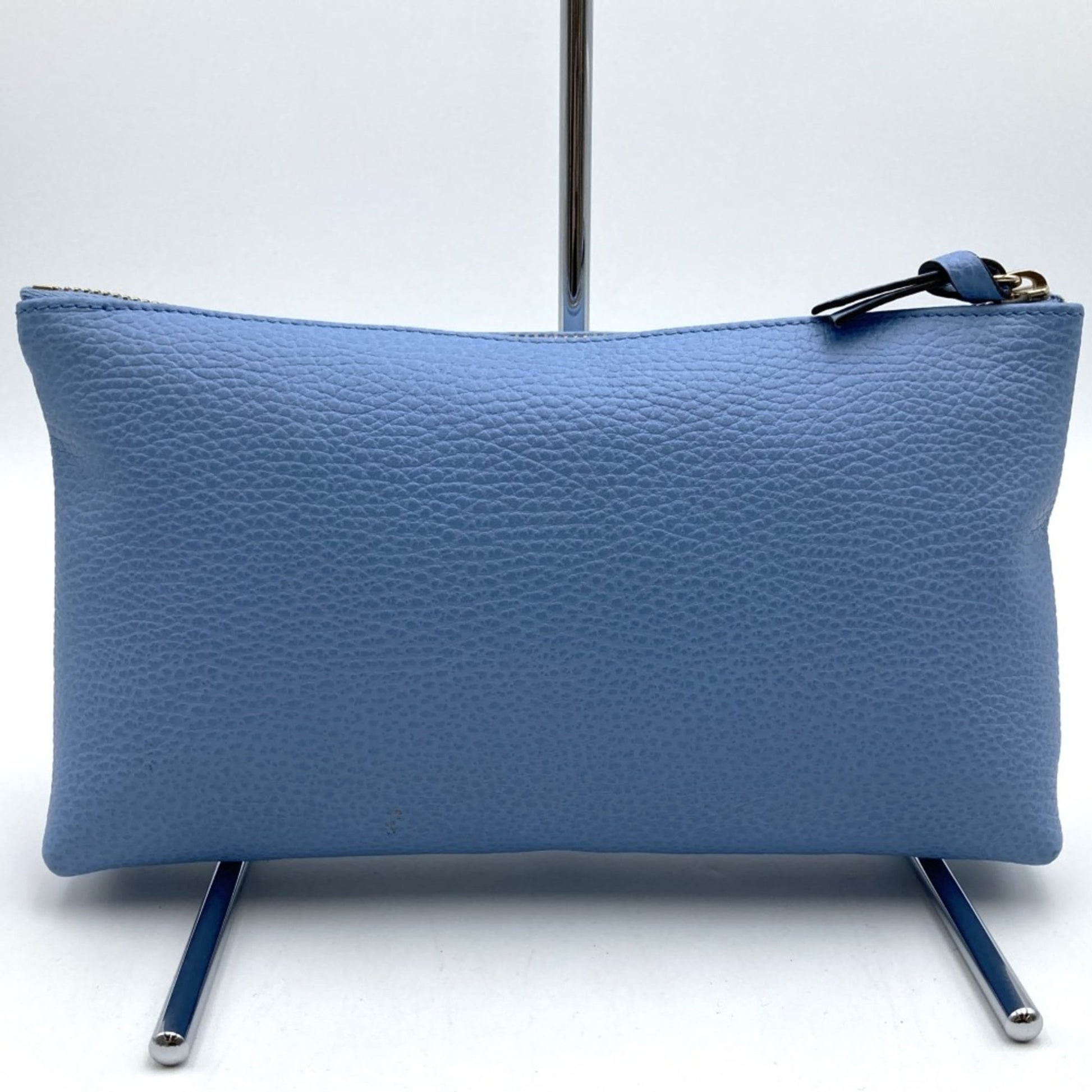 Gucci Blue Light Blue Leather Pouch