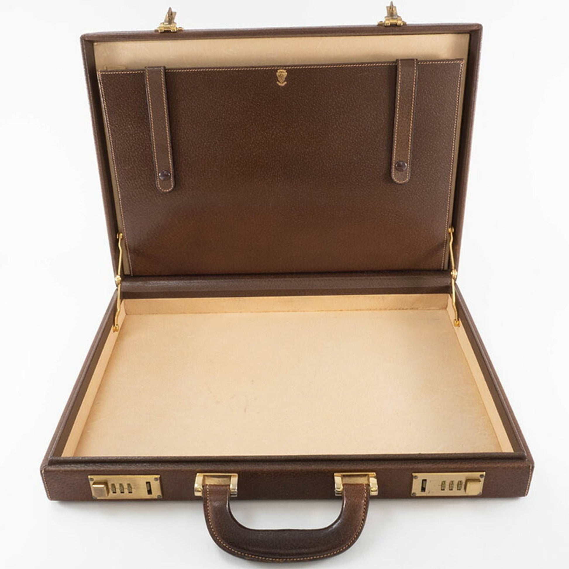 Gucci Brown Leather Attaché Case