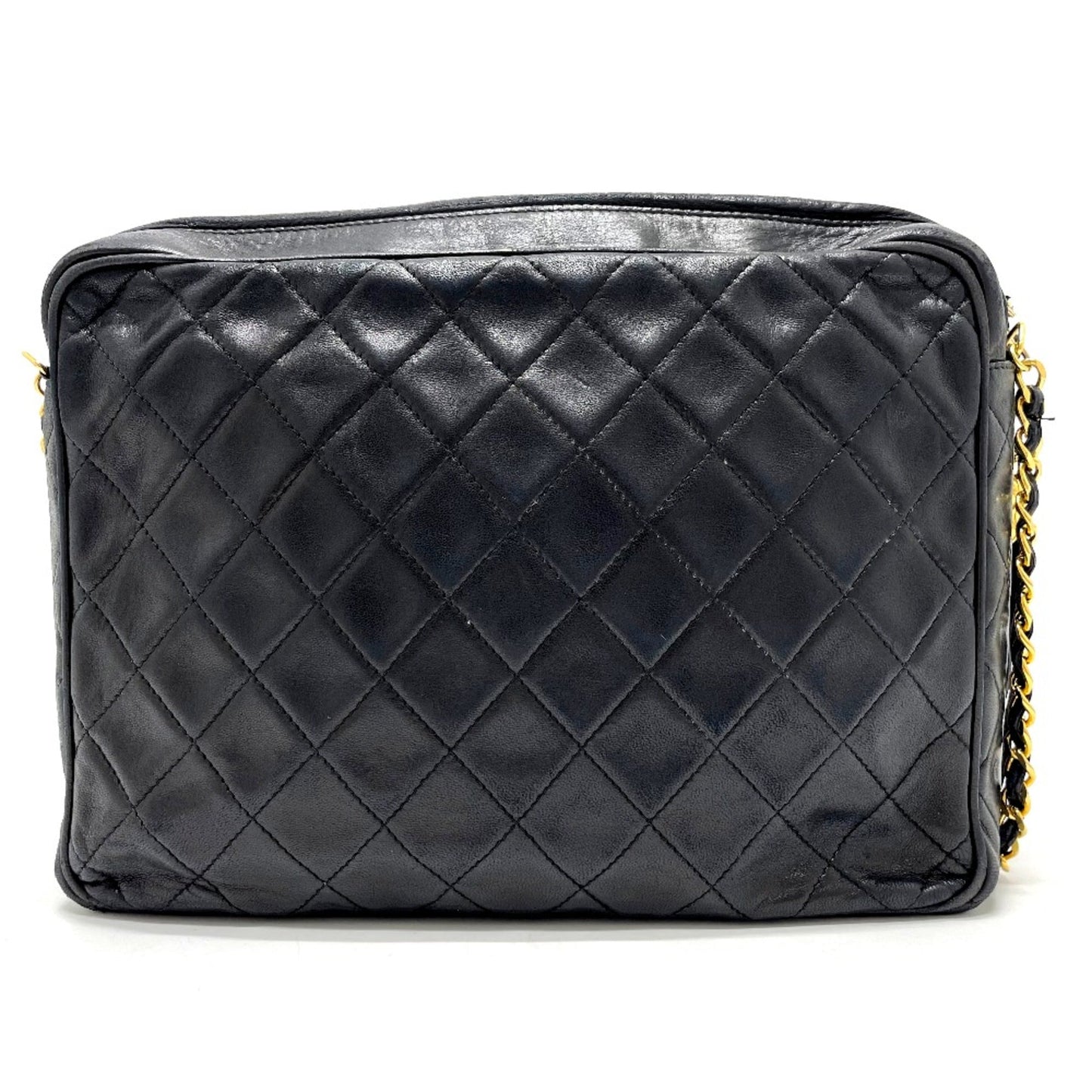 Chanel CC Mark Bag Chain   Shoulder Bag Black GoldHardware