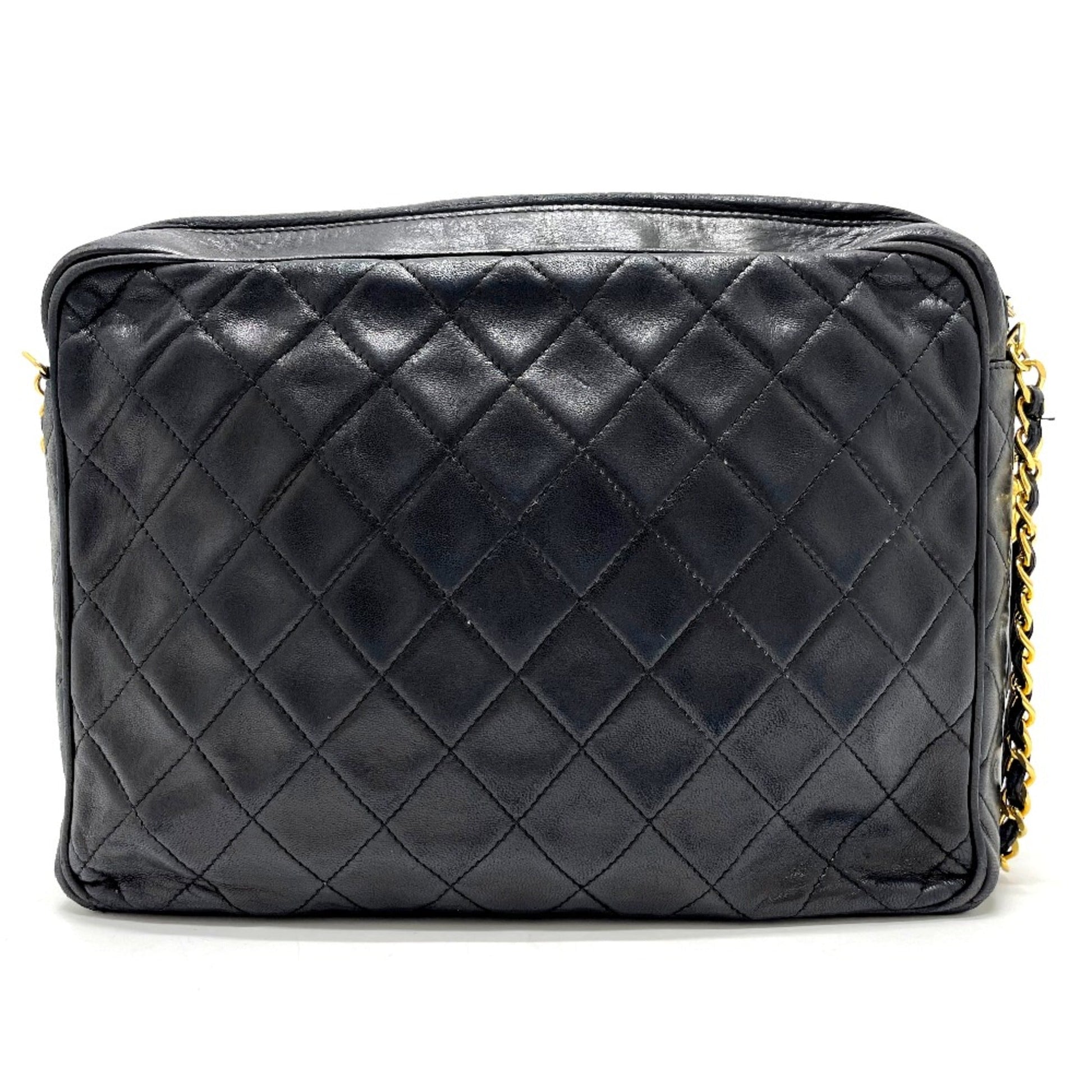 Chanel CC Mark Bag Chain   Shoulder Bag Black GoldHardware