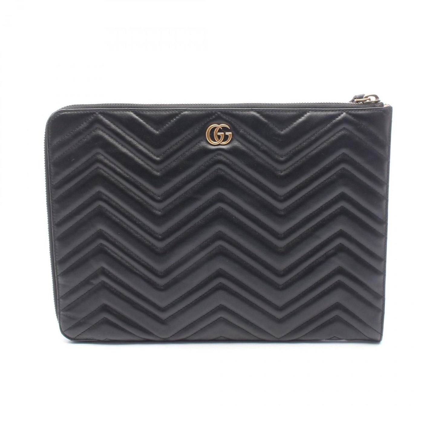 Gucci Black Leather Clutch Bag