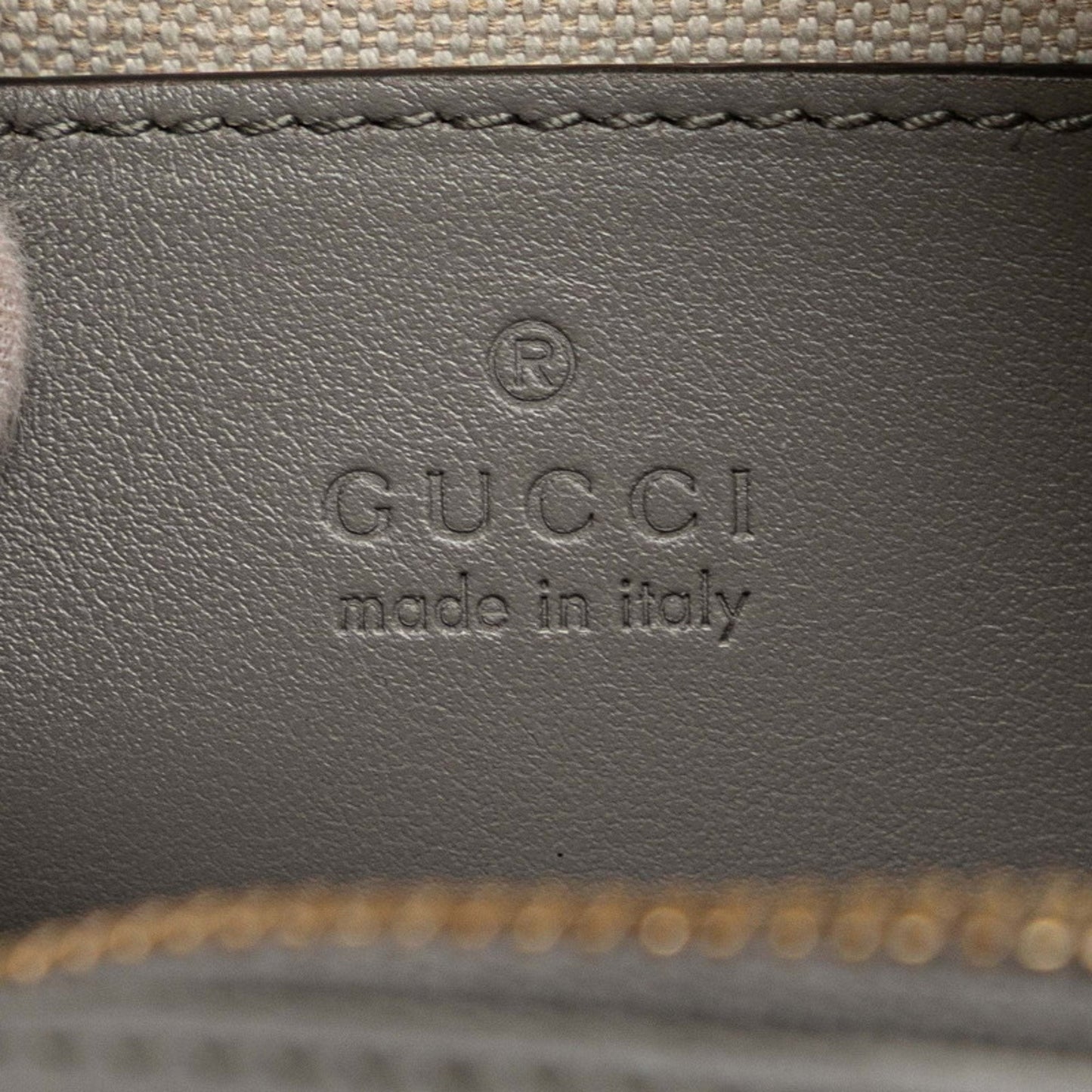 Gucci Gray Leather Boston Bag Shoulder Bag