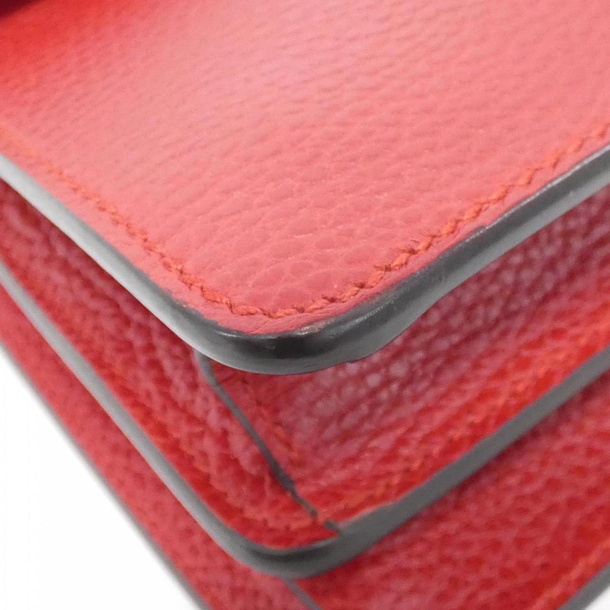 Gucci Red Color Leather Shoulder Bag