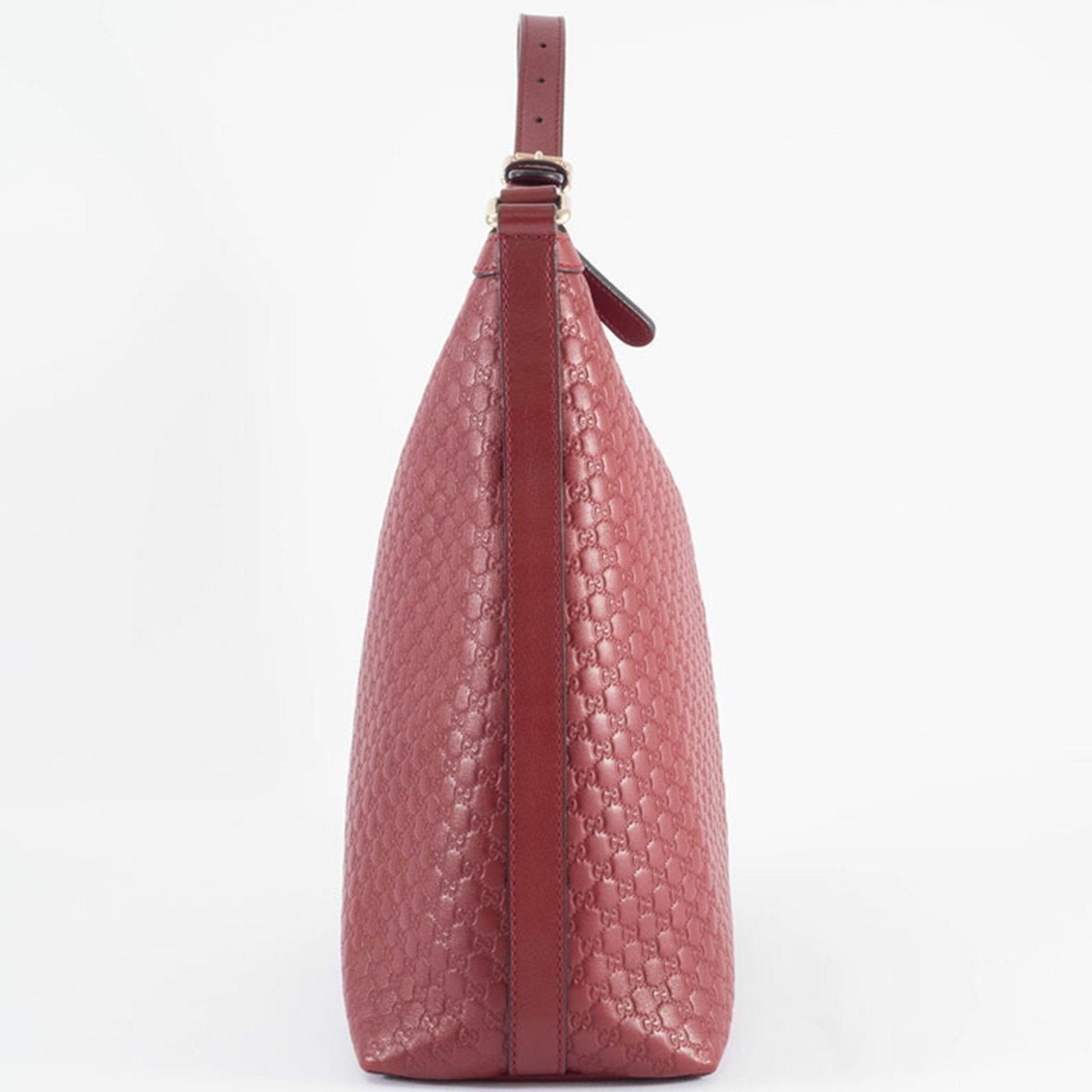 Gucci Microguccissima Red Color Leather Shoulder Bag