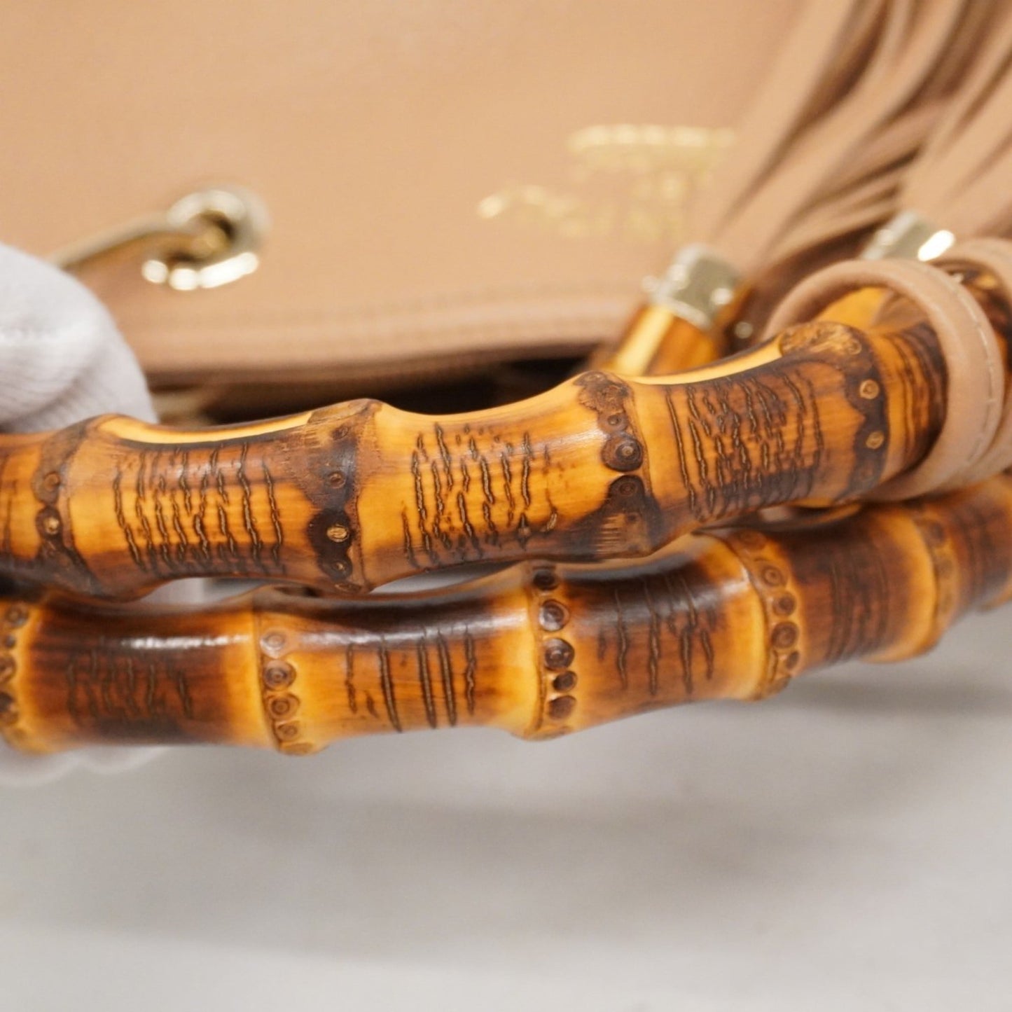 Gucci Beige Leather Handbag