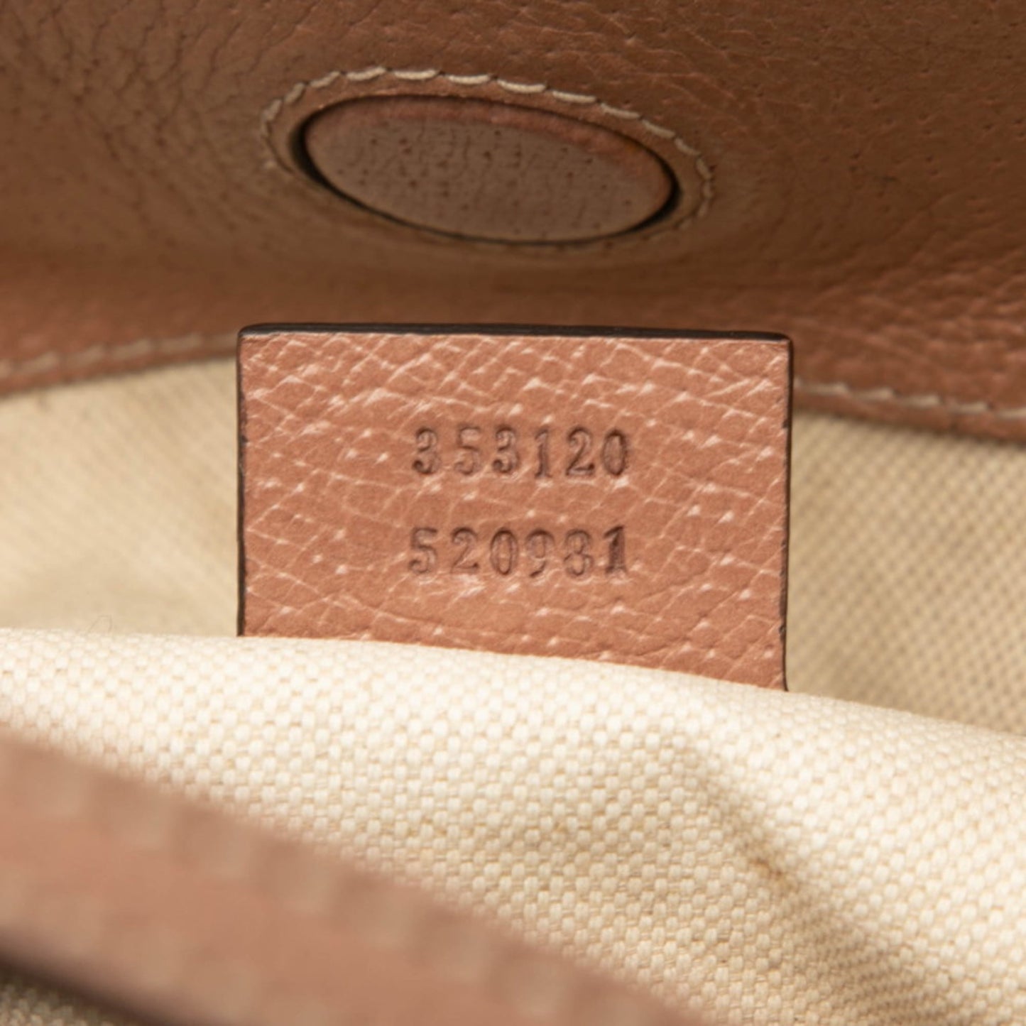 Gucci Gg Canvas Beige Brown Gg Canvas Leather Handbag Tote Bag
