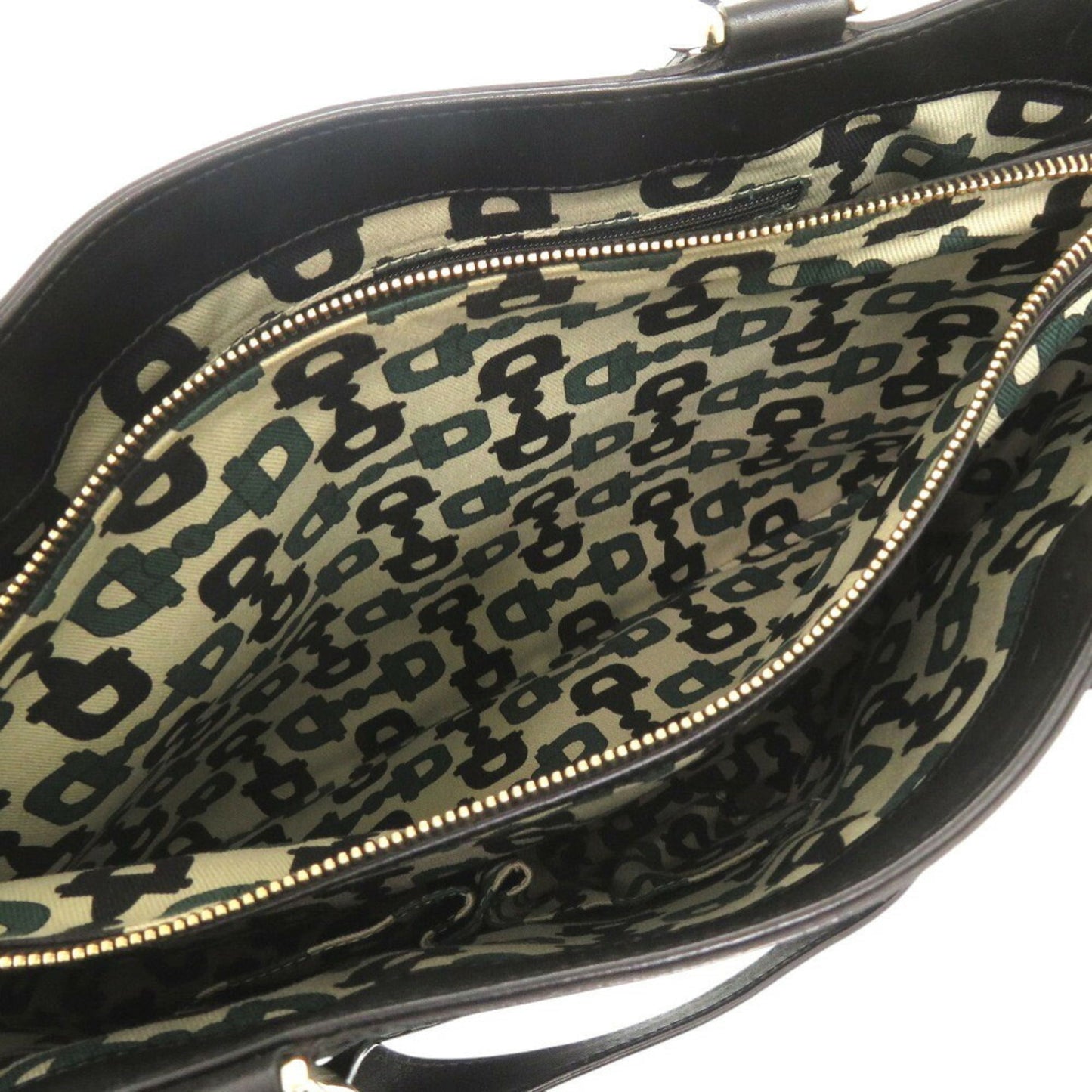 Gucci Black Leather Handbag Tote Bag