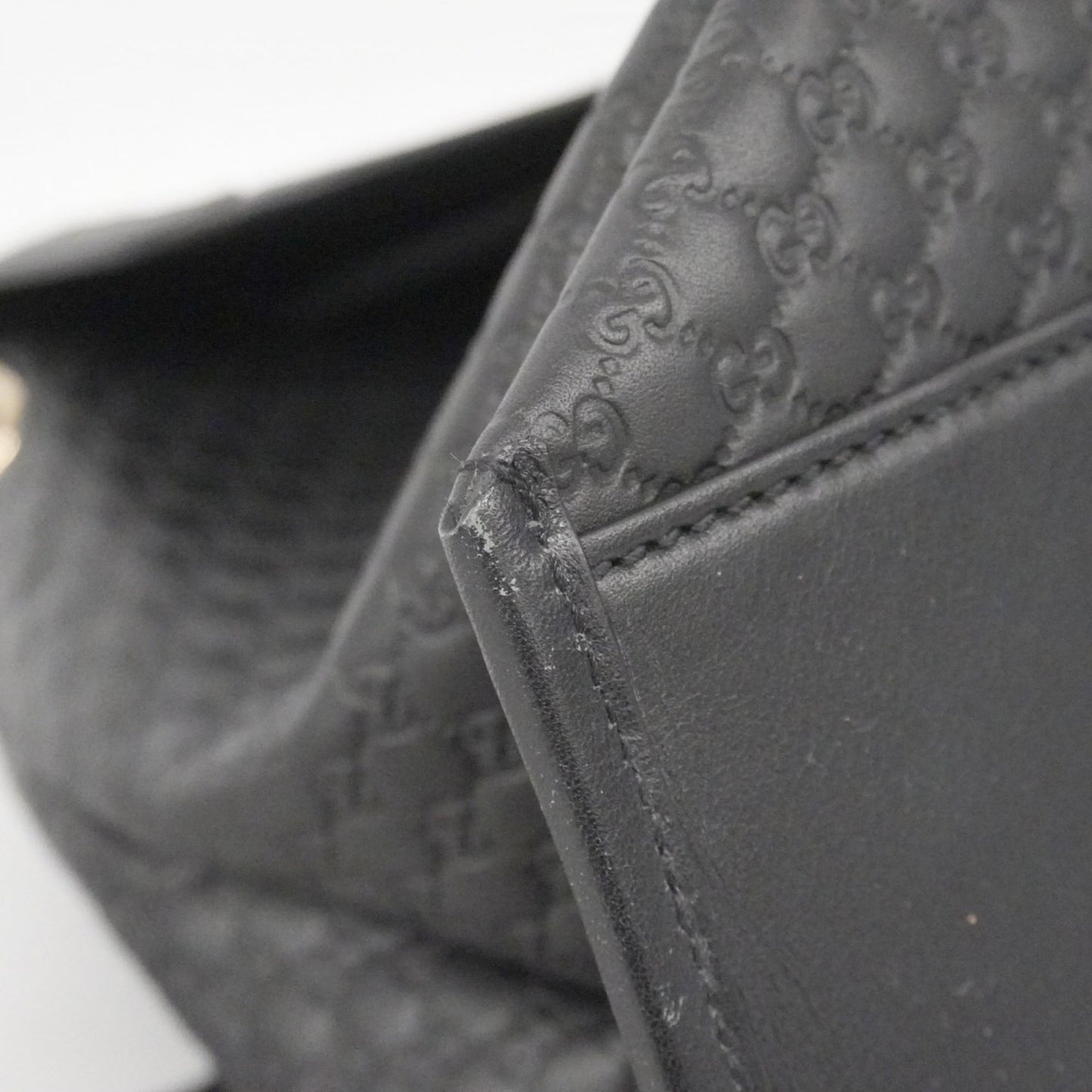 Gucci Black Leather Backpack