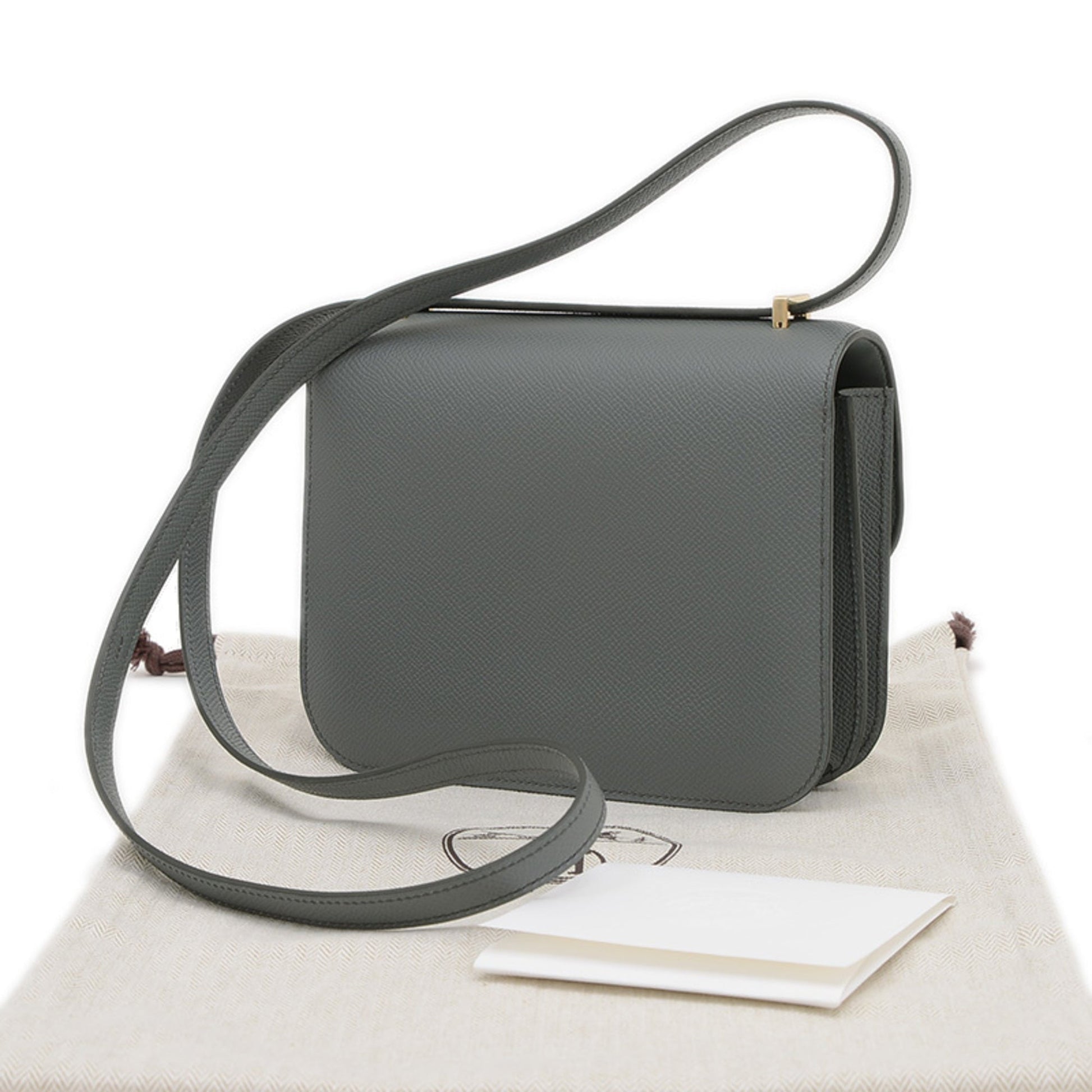 Hermes Constance Champagne Epsom Shoulder Bag Leather Gold