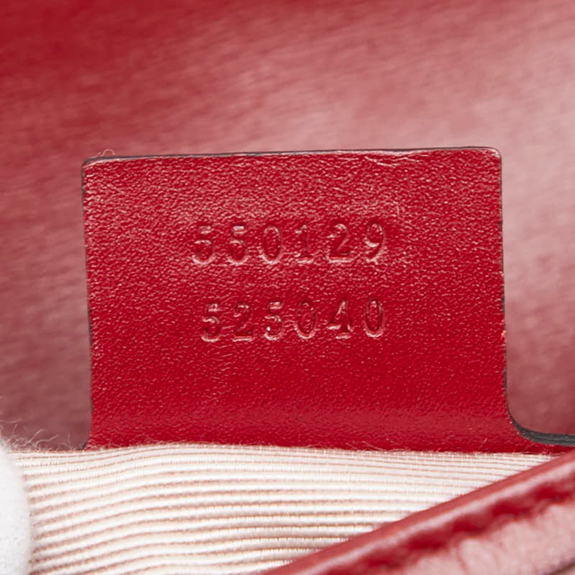 Gucci Black Red Color Leather Shoulder Bag