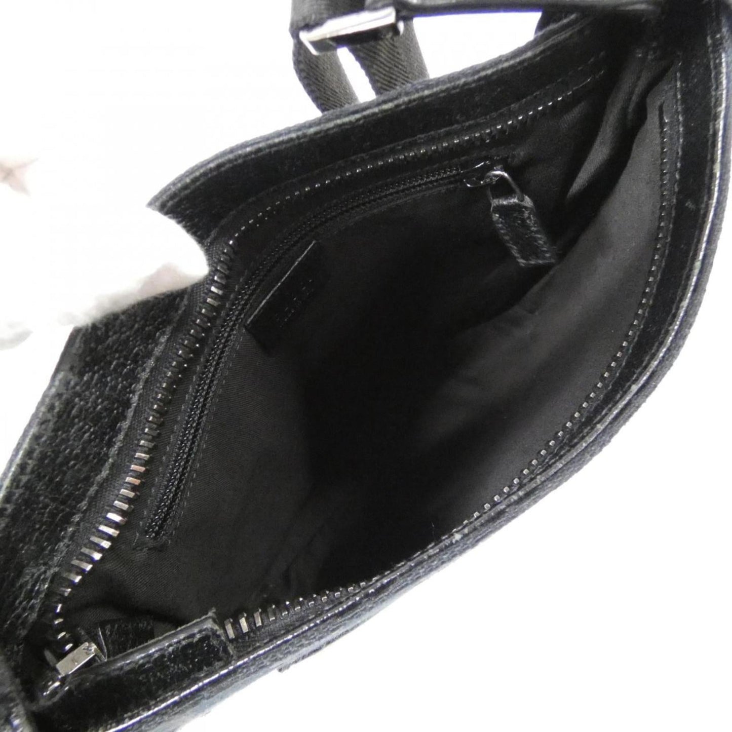 Gucci Black Gg Canvas Shoulder Bag
