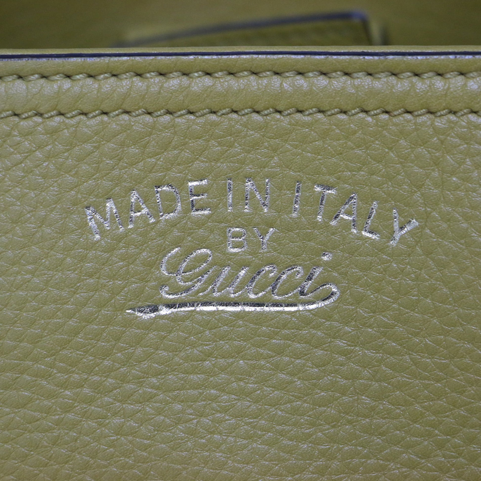 Gucci Mustard Leather Canvas Handbag Shoulder Bag