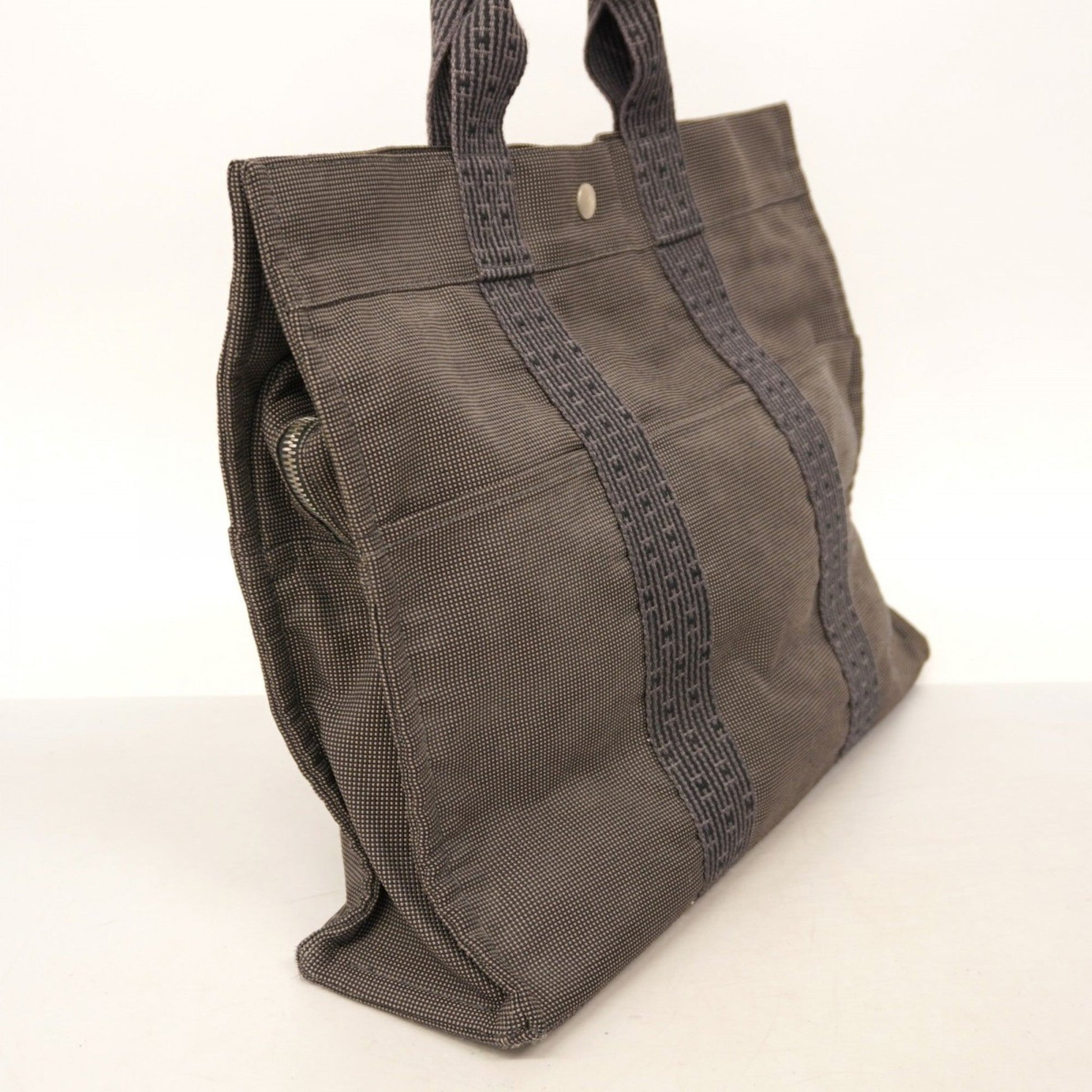 Hermes Tote Bag Canvas Gray Tote Bag 40