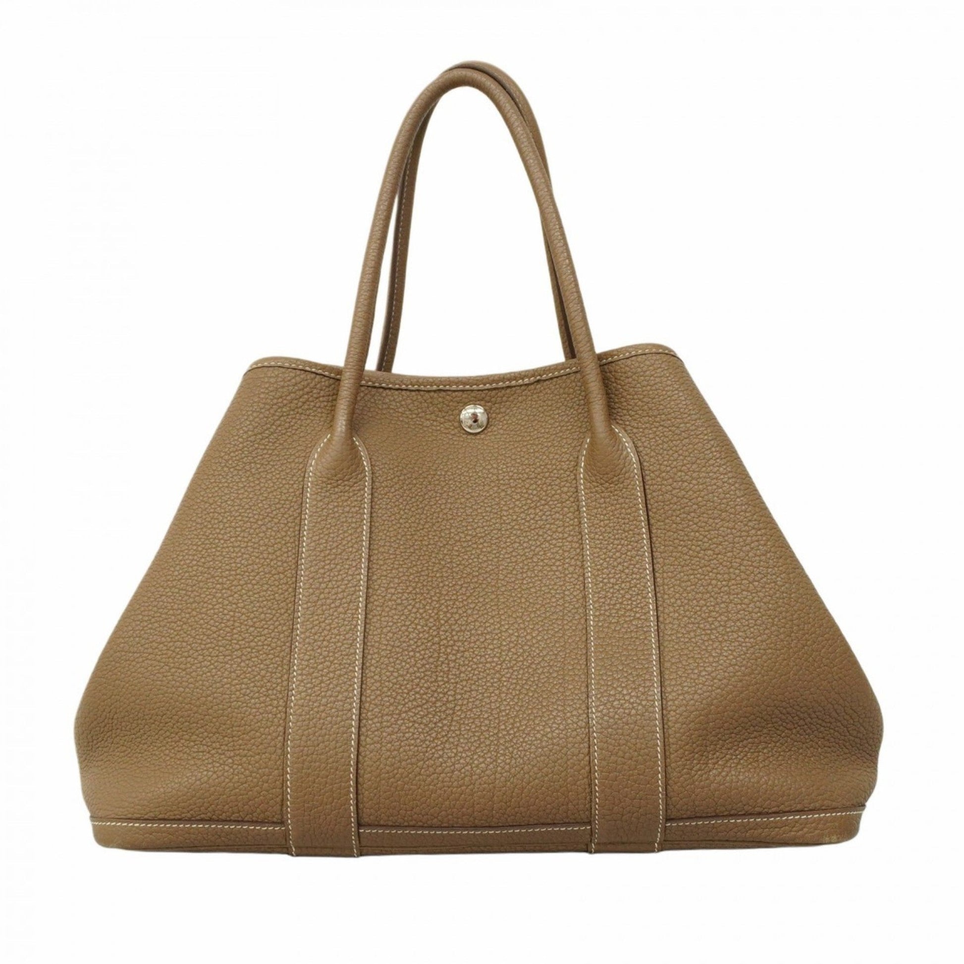 Hermes Etoupe Negonda Tote Bag Leather Gray