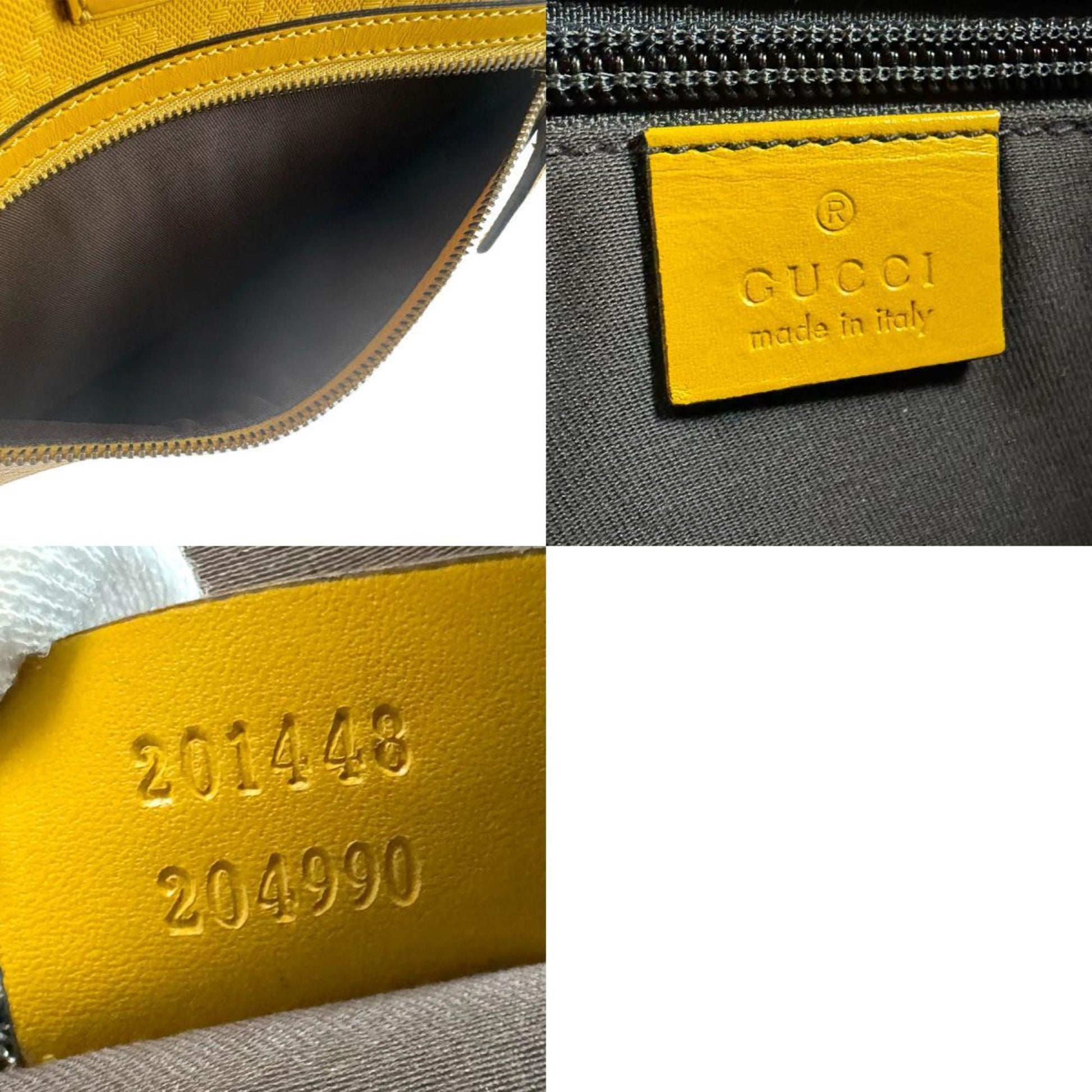 Gucci Yellow Leather Shoulder Bag
