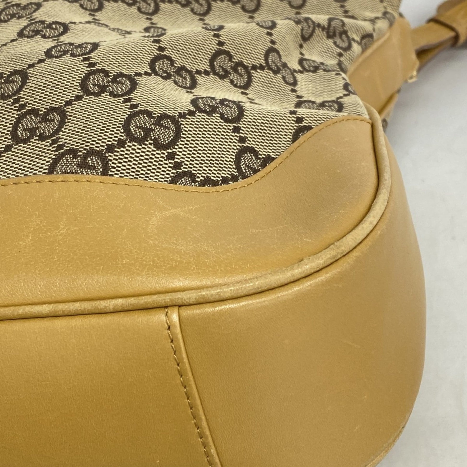 Gucci Brown Canvas Handbag