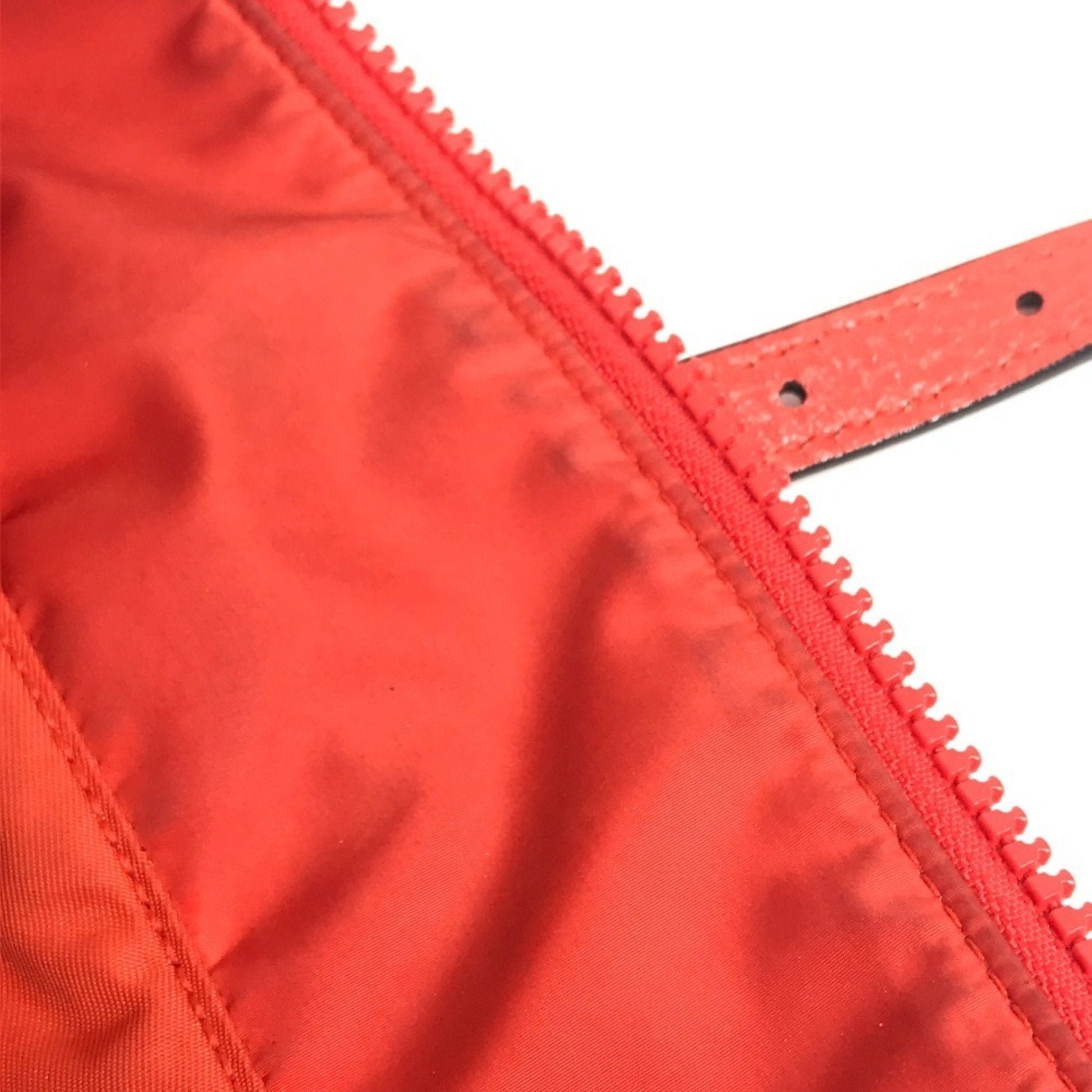 Gucci Orange Nylon Handbag Shoulder Bag Tote Bag