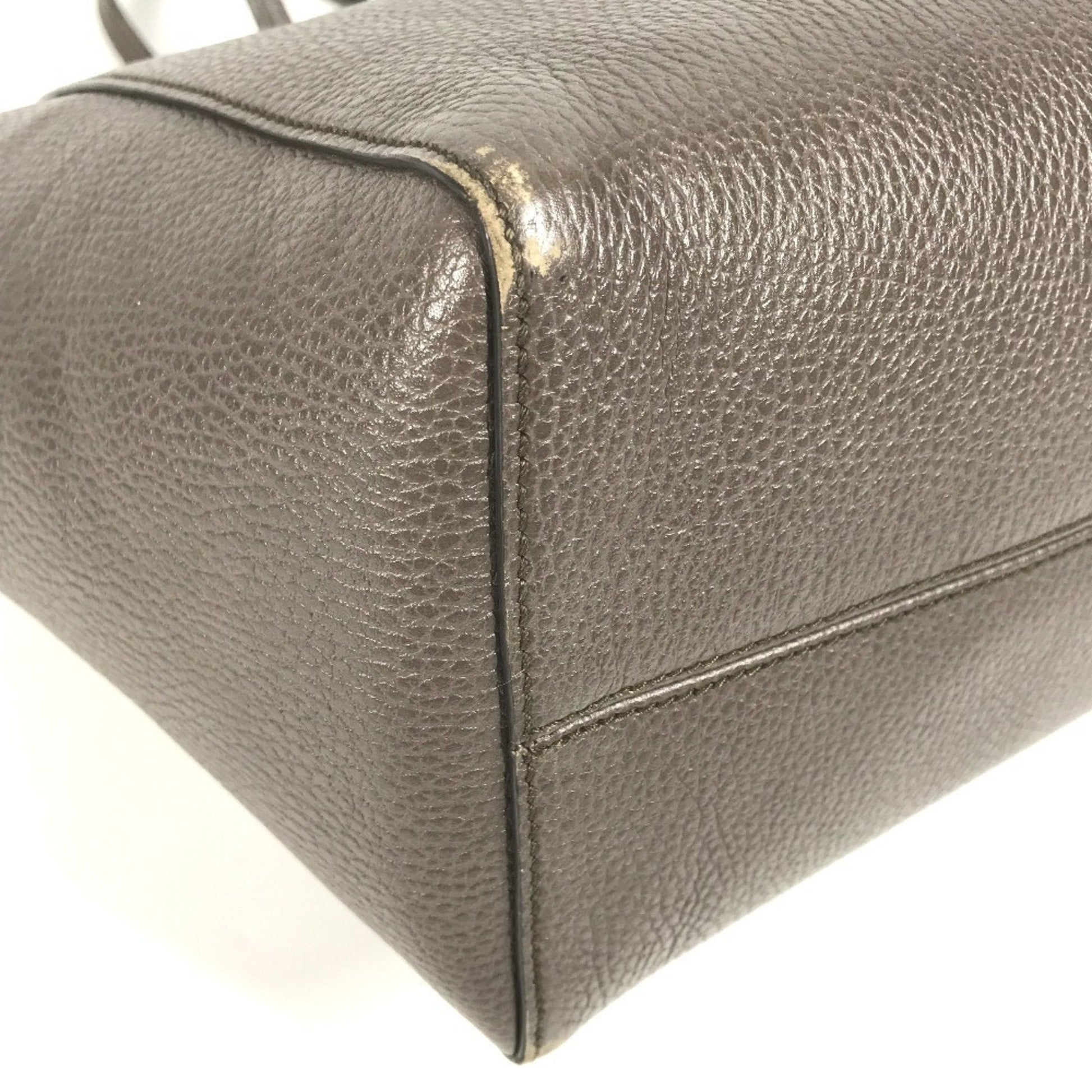 Gucci Gray Pink Leather Shoulder Bag Tote Bag