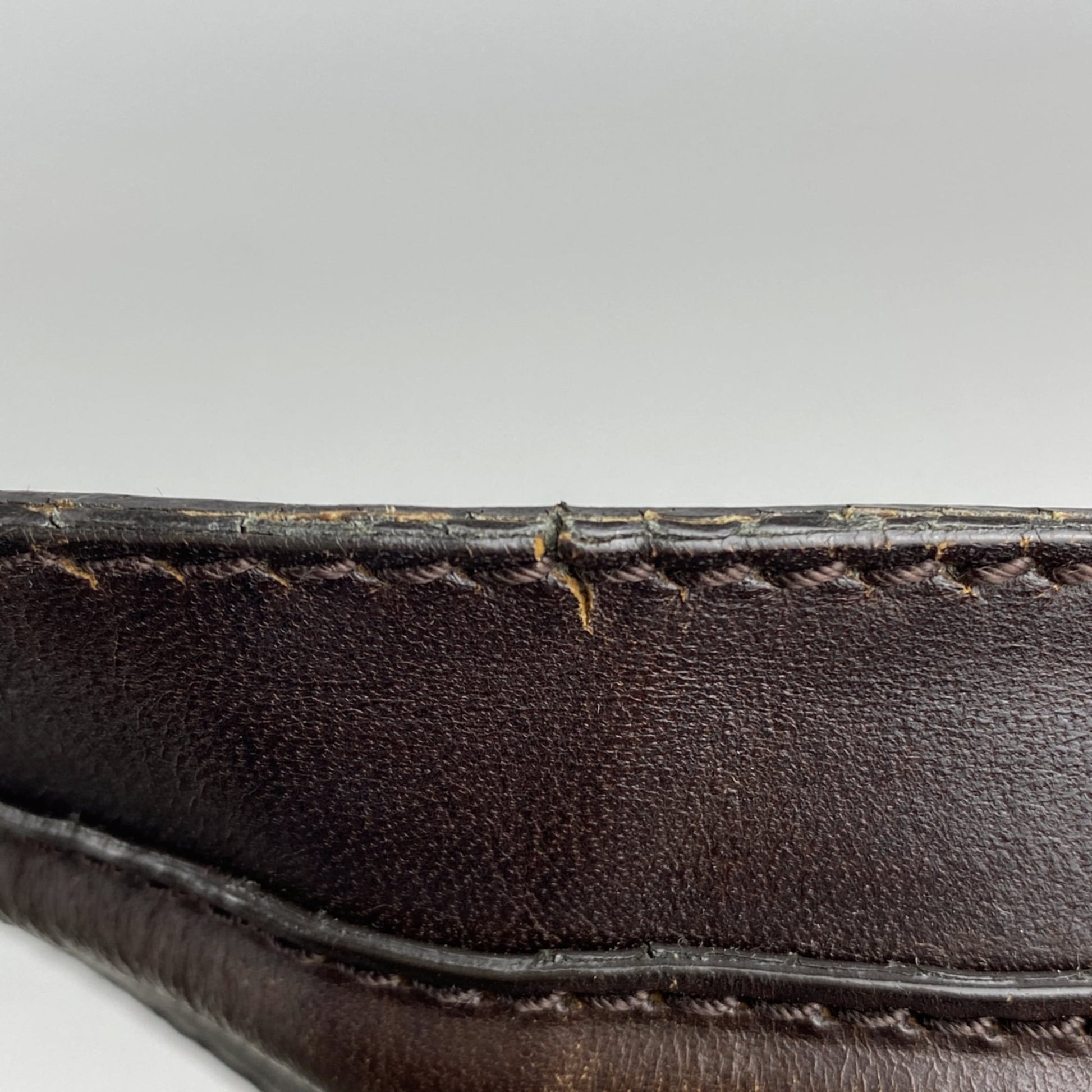 Gucci Brown Fabric Leather Shoulder Bag