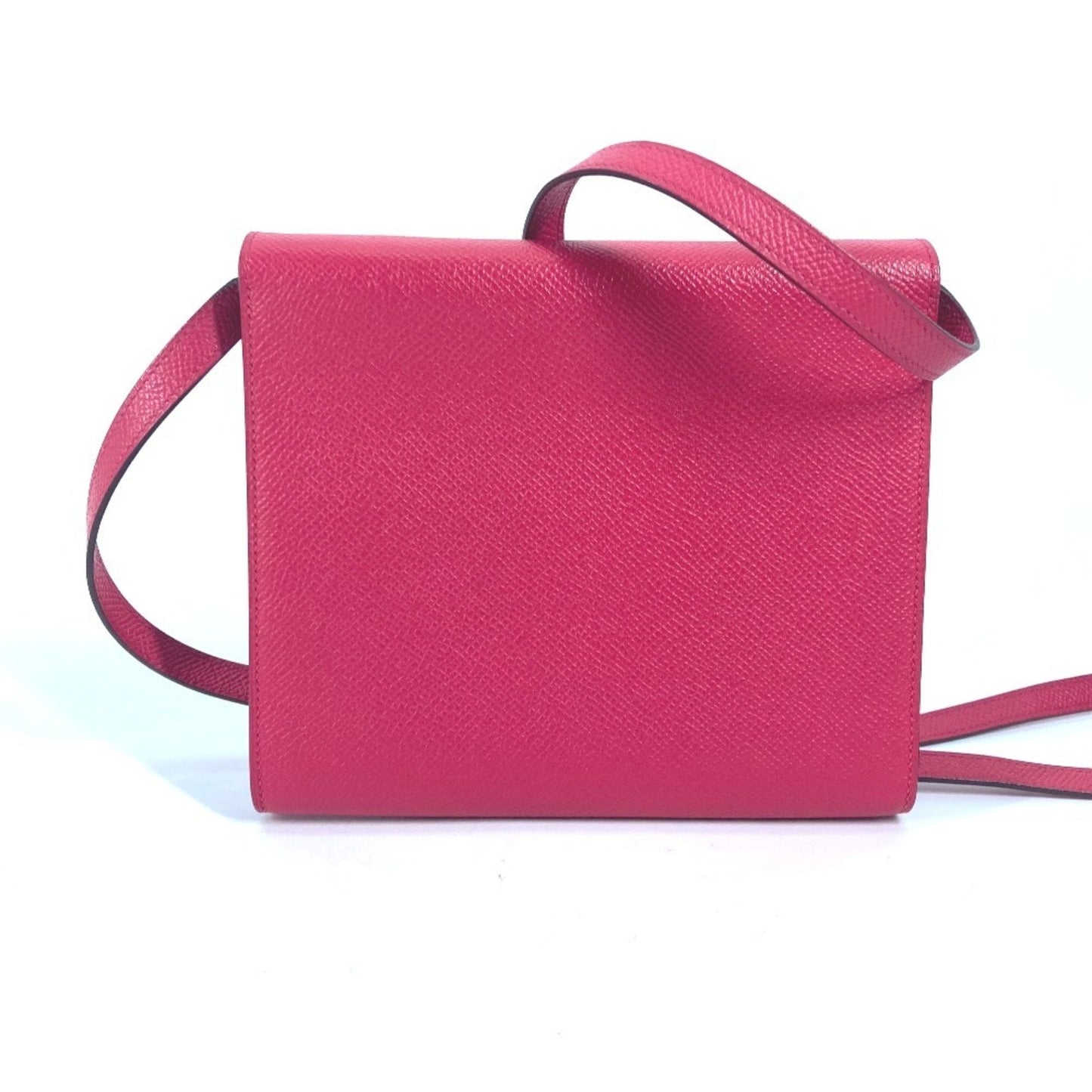 Hermes Epsom Pochette Shoulder Bag Leather Pink