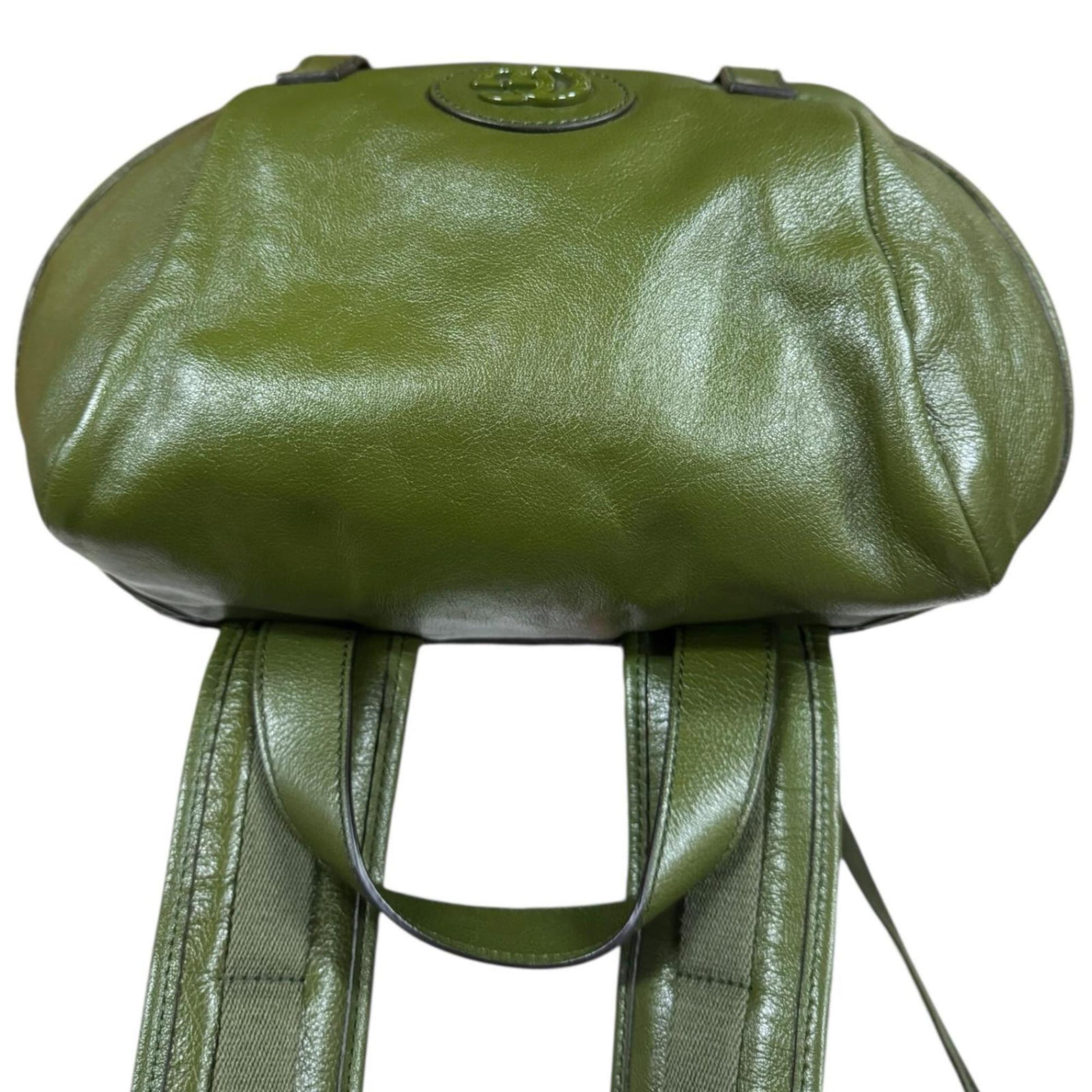Gucci Green Leather Backpack