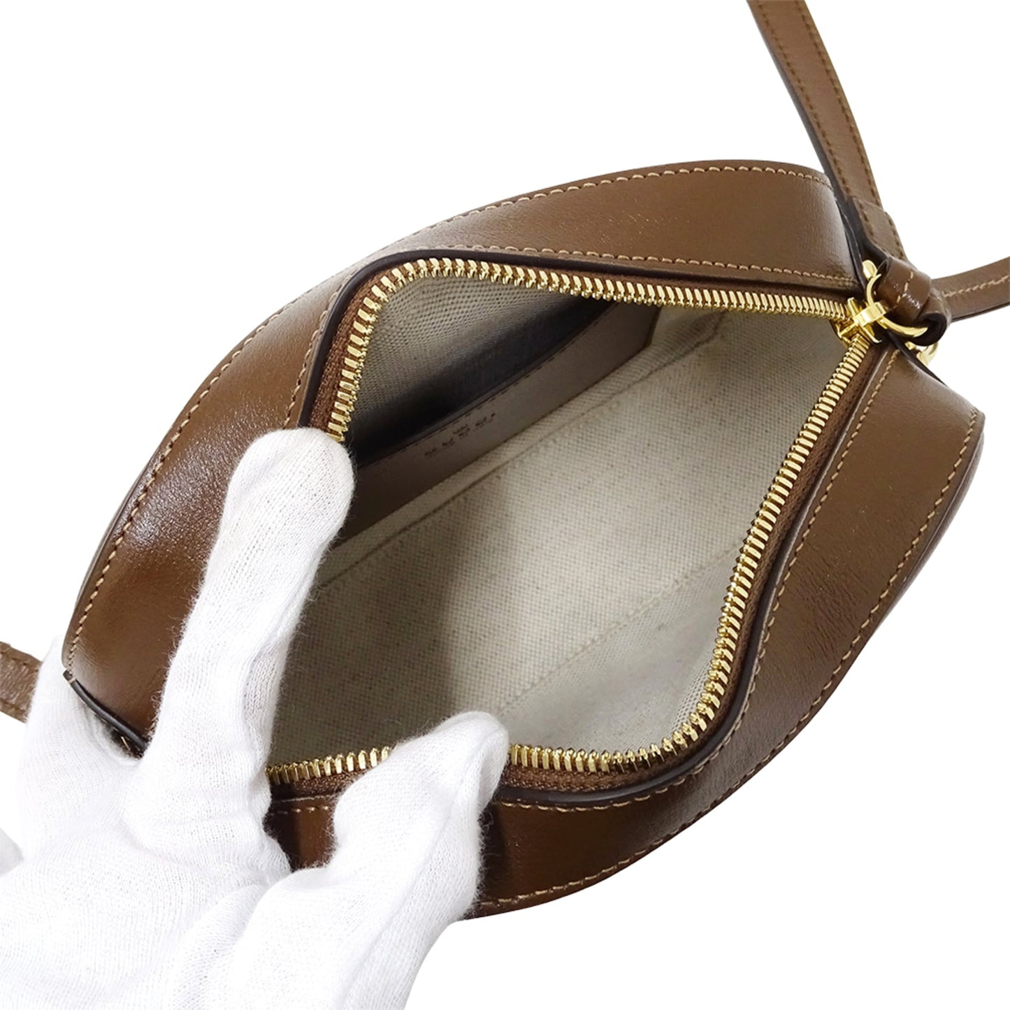 Gucci Brown Leather Shoulder Bag