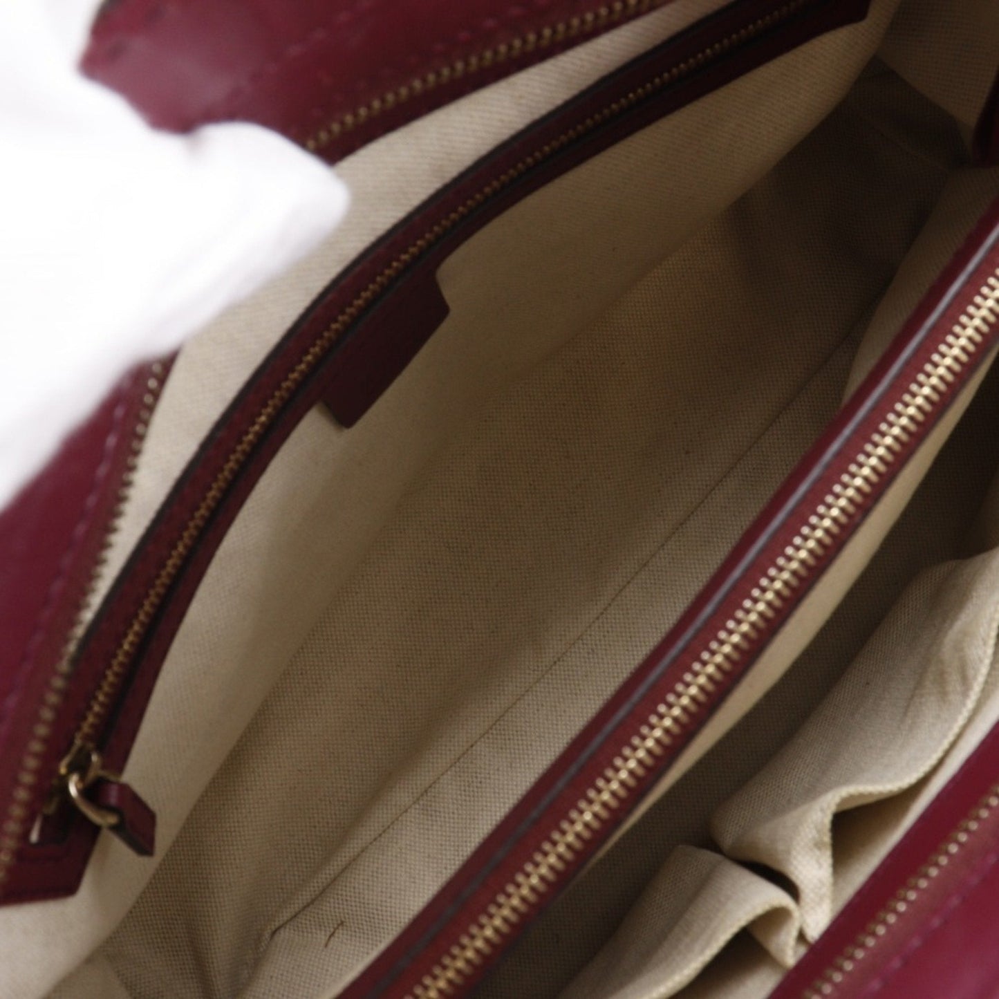 Gucci Red Color Gg Canvas Tote Bag