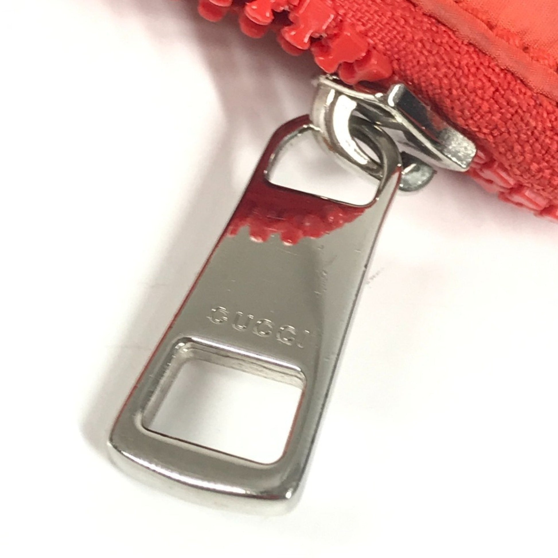 Gucci Orange Nylon Handbag Shoulder Bag Tote Bag