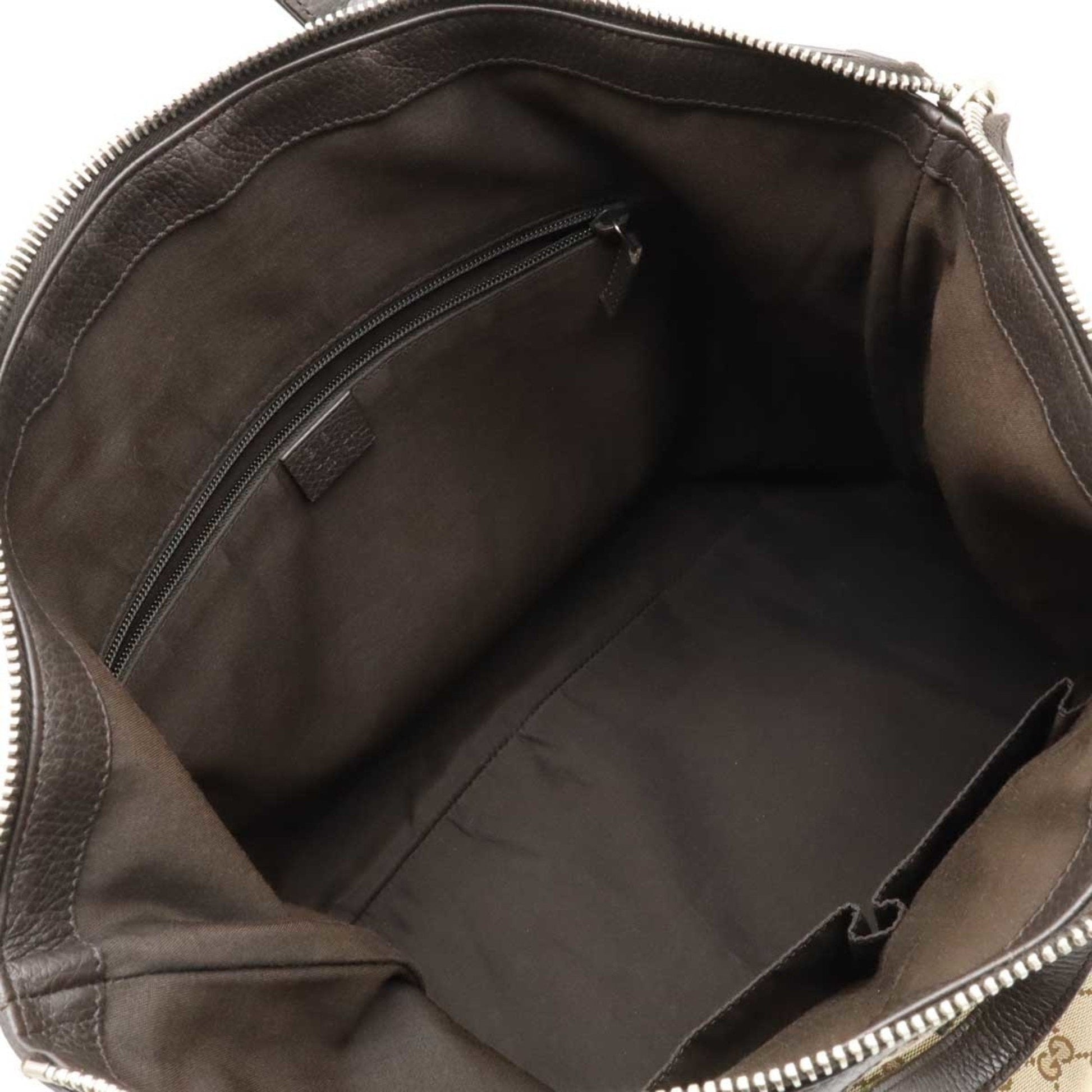 Gucci Gg Canvas Beige Dark Brown Khaki Gg Canvas Shoulder Bag Tote Bag