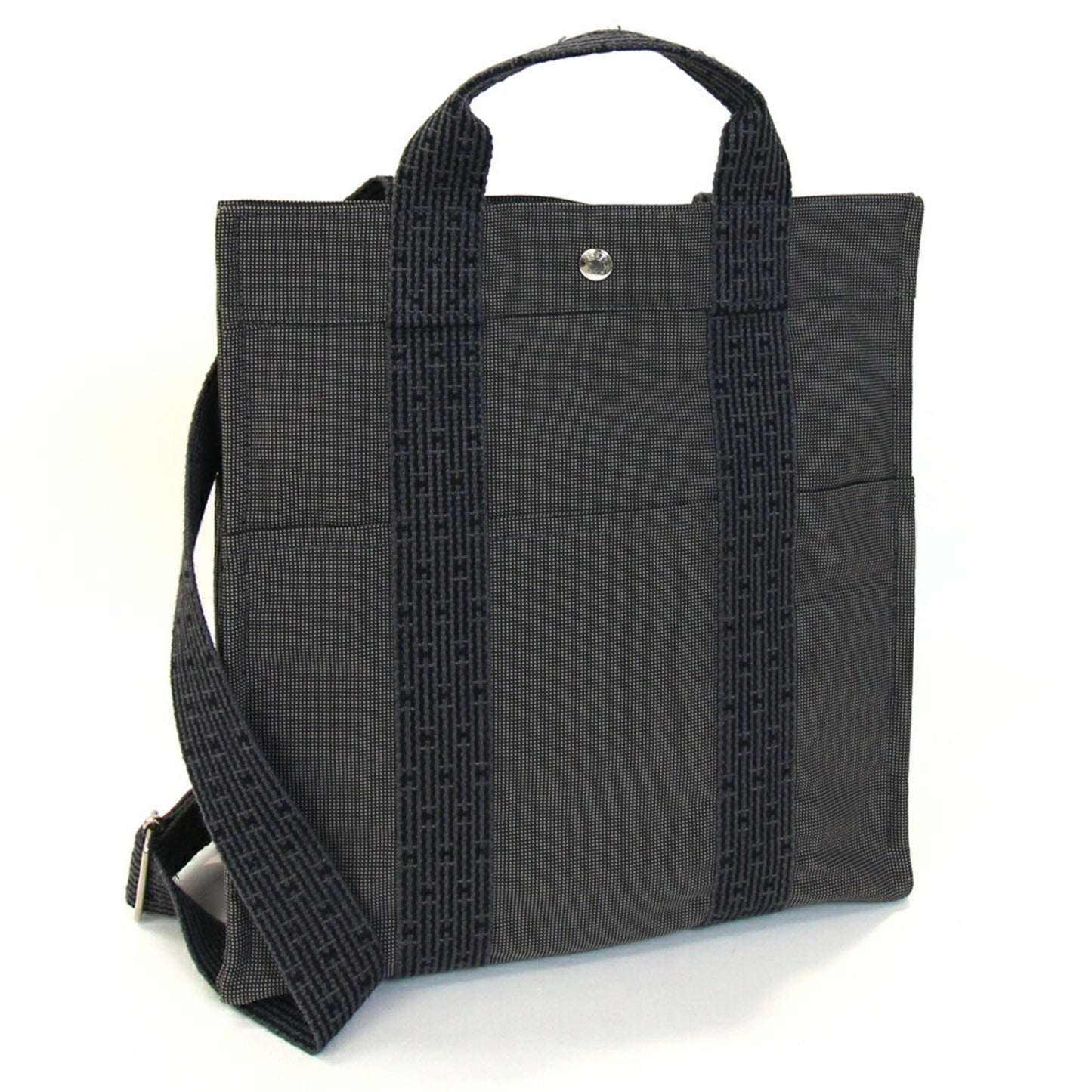 Hermes Backpack Canvas Gray Canvas Backpack 14