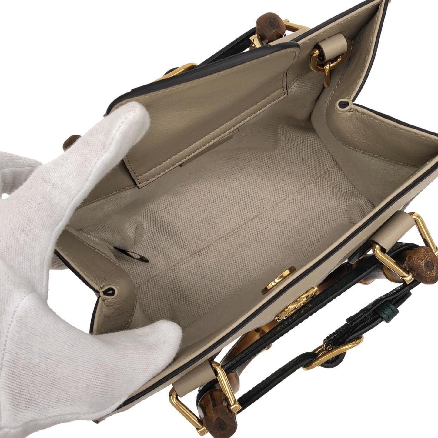 Gucci Beige Leather Handbag