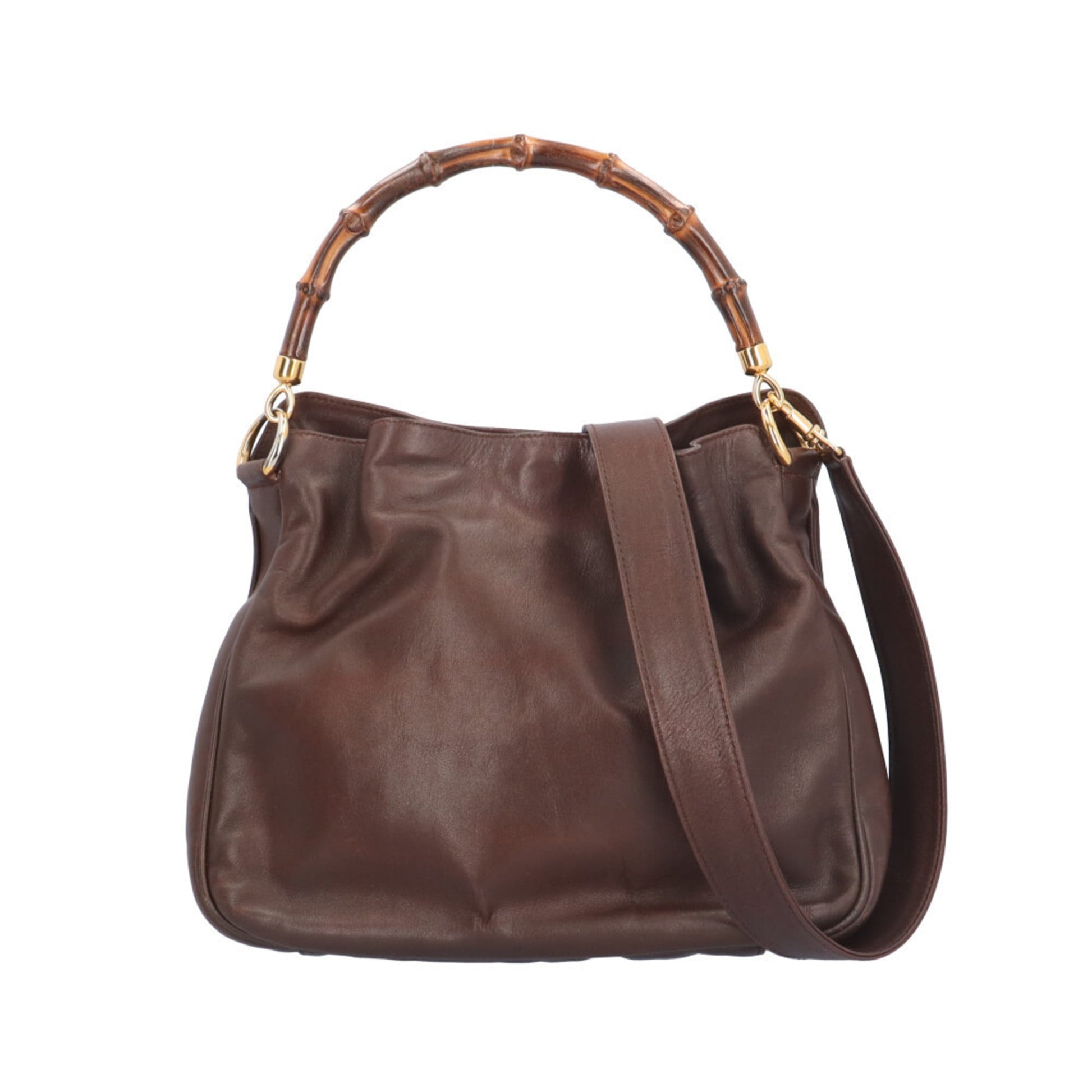 Gucci Brown Leather Shoulder Bag