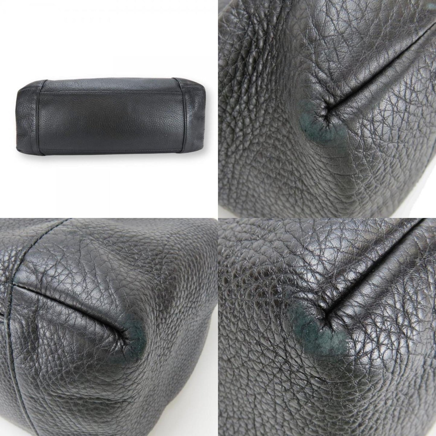 Gucci Black Leather Tote Bag