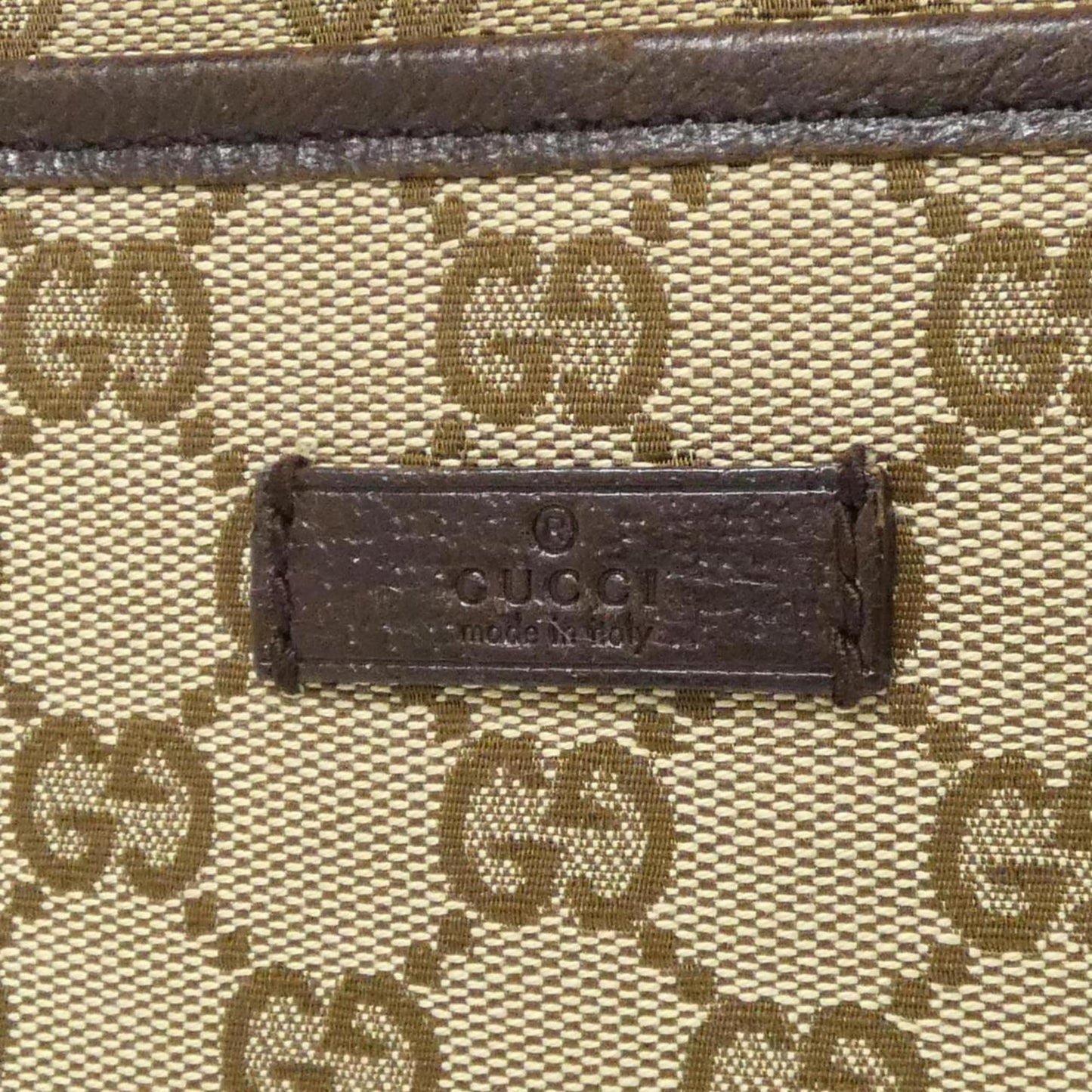 Gucci Beige Brown Gg Canvas Shoulder Bag