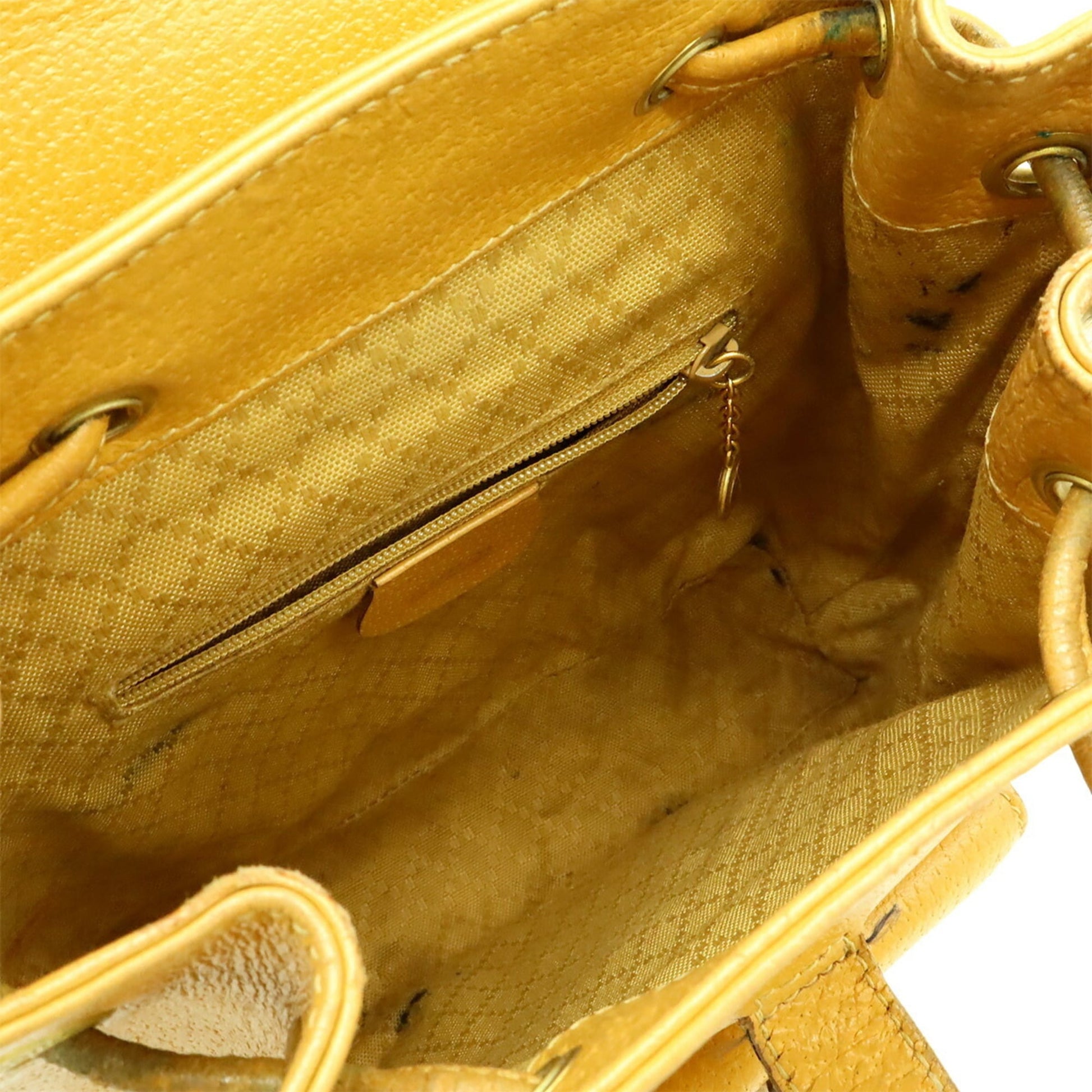 Gucci Beige Light Brown Bamboo Leather Backpack Shoulder Bag