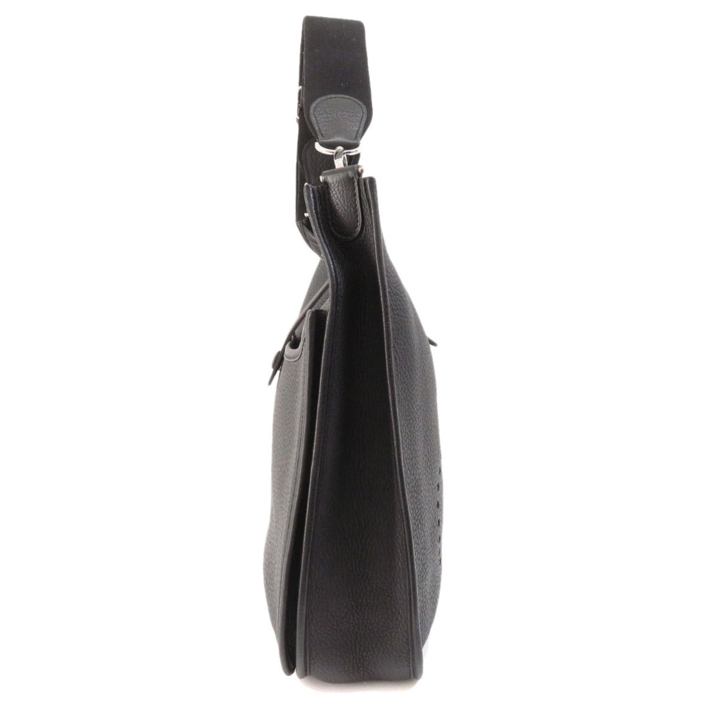 Hermes Evelyne Togo Shoulder Bag Leather Black